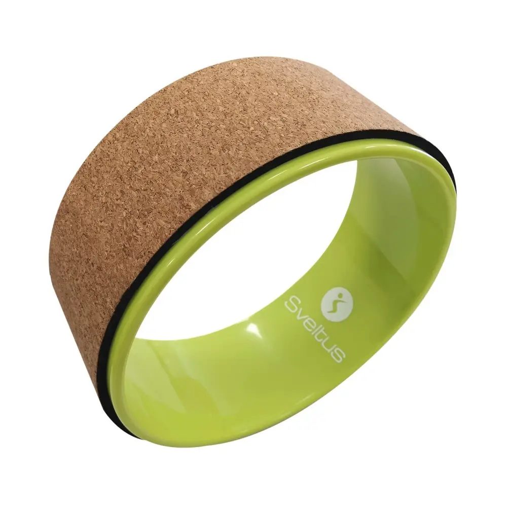 Sport-Knight® Yoga-Ring Yogarad Kork grün 32 cm,Stretching, Gymnastik, Flexibilität