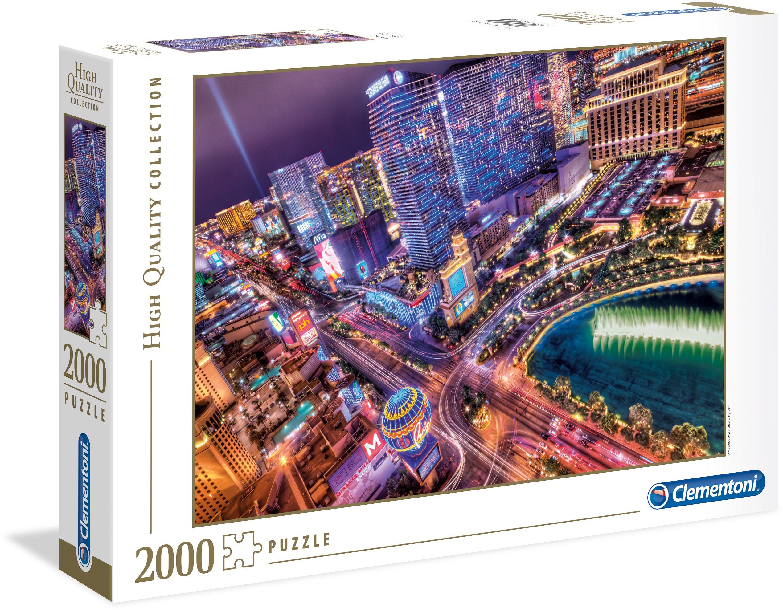 Clementoni® Puzzle High Quality Collection, Las Vegas, 2000 Puzzleteile, Made in Europe