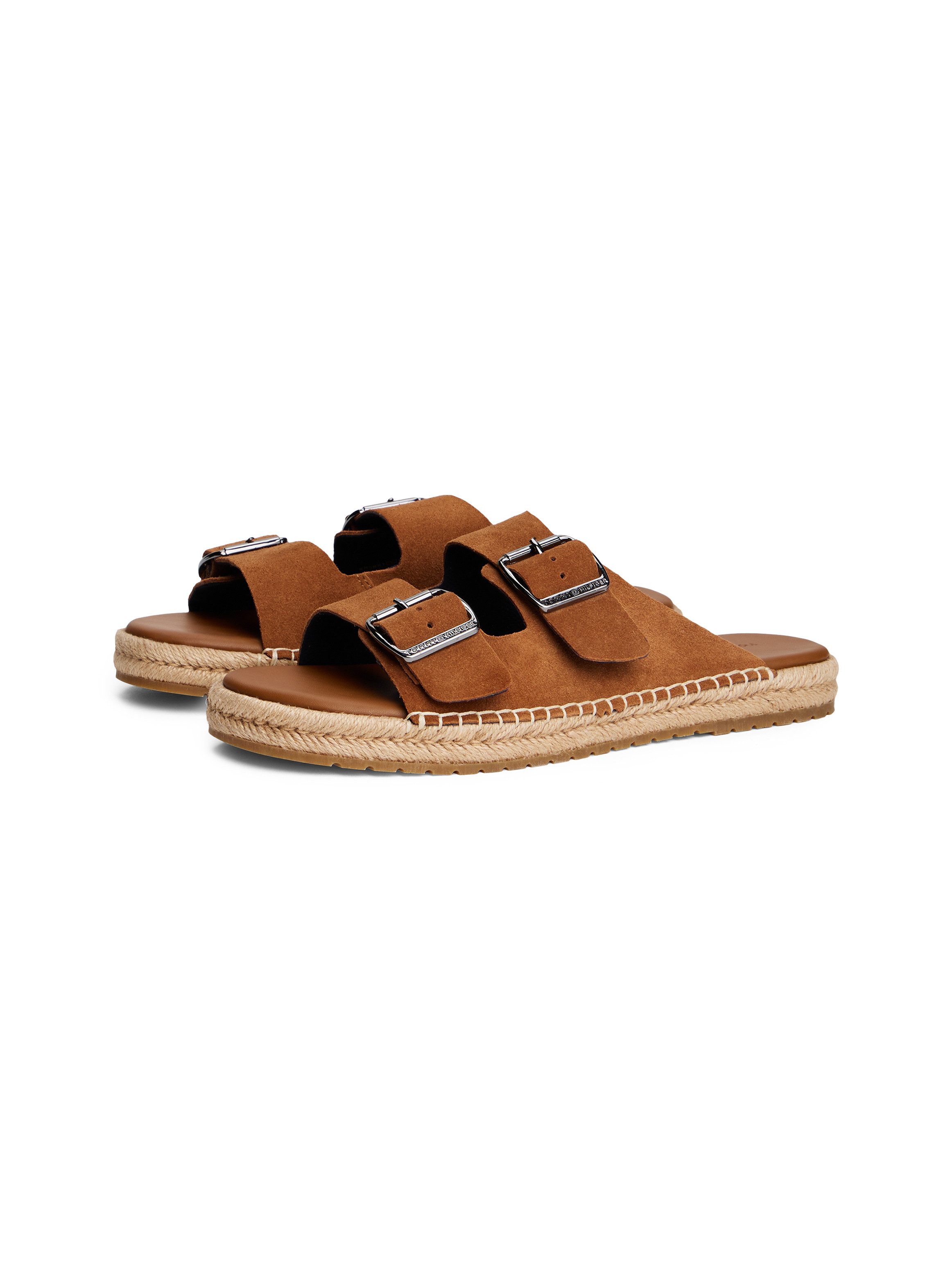 Tommy Hilfiger FLEX JUTTE HILFIGER SUEDE SANDAL Pantolette, Sommerschuh, Sc günstig online kaufen
