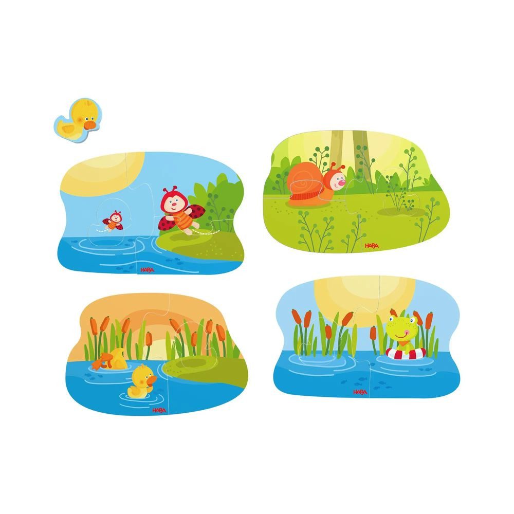 Puzzle 4 erste Puzzles - Tierkinder, Puzzleteile