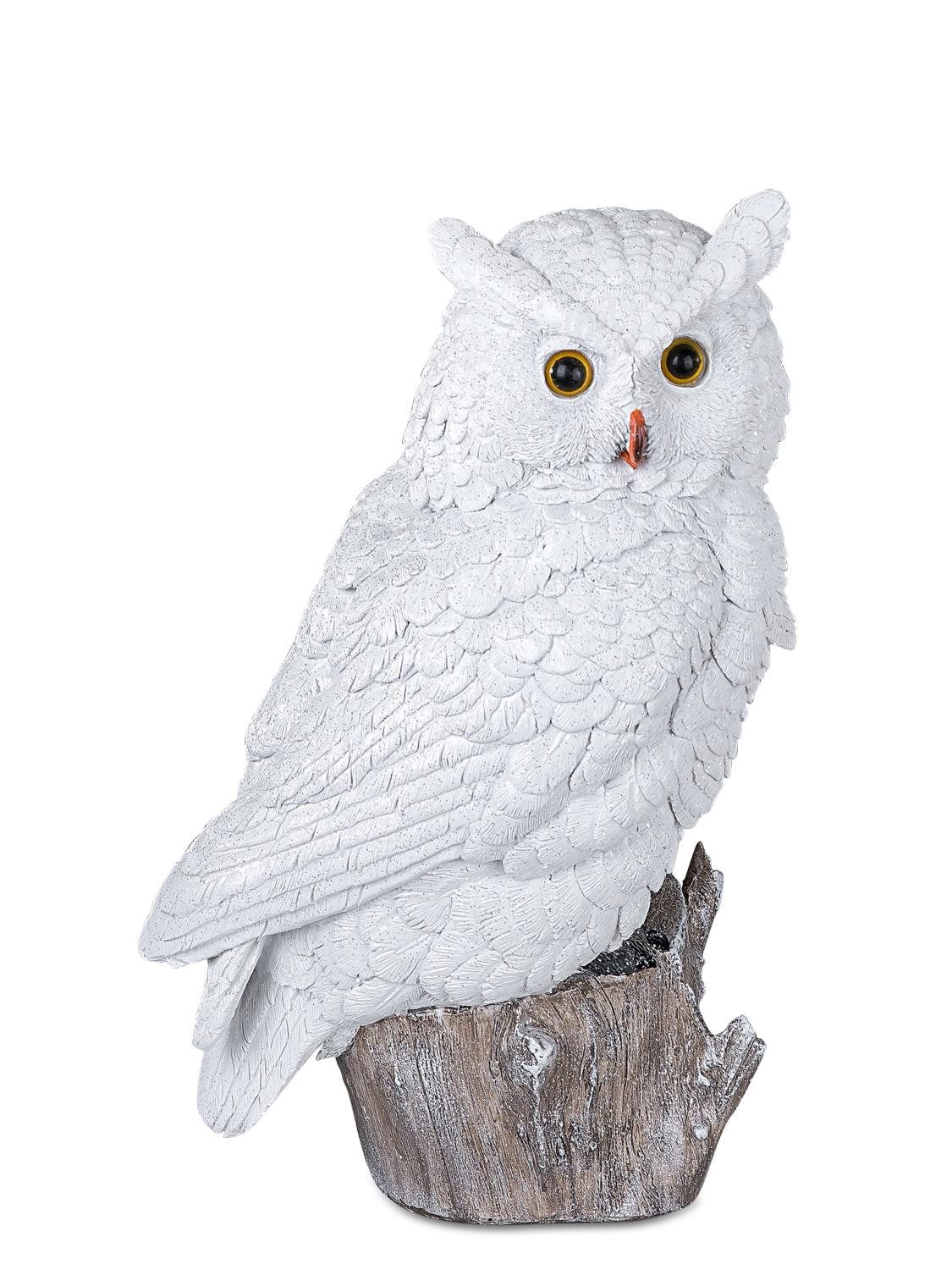 formano Dekofigur Winterzeit, Farbe: Weiß, Motiv: Eule günstig online kaufen