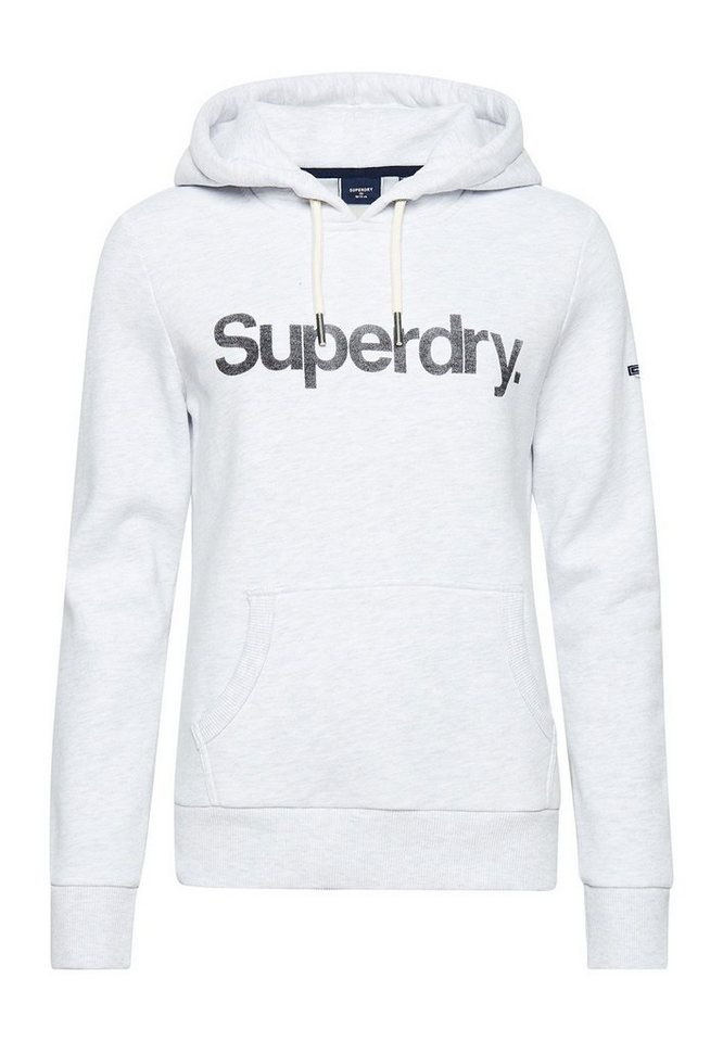 Superdry Sweatshirt (1-tlg) Plain/ohne Details, Weiteres Detail, Kragen:  Kapuze mit Tunnelzug