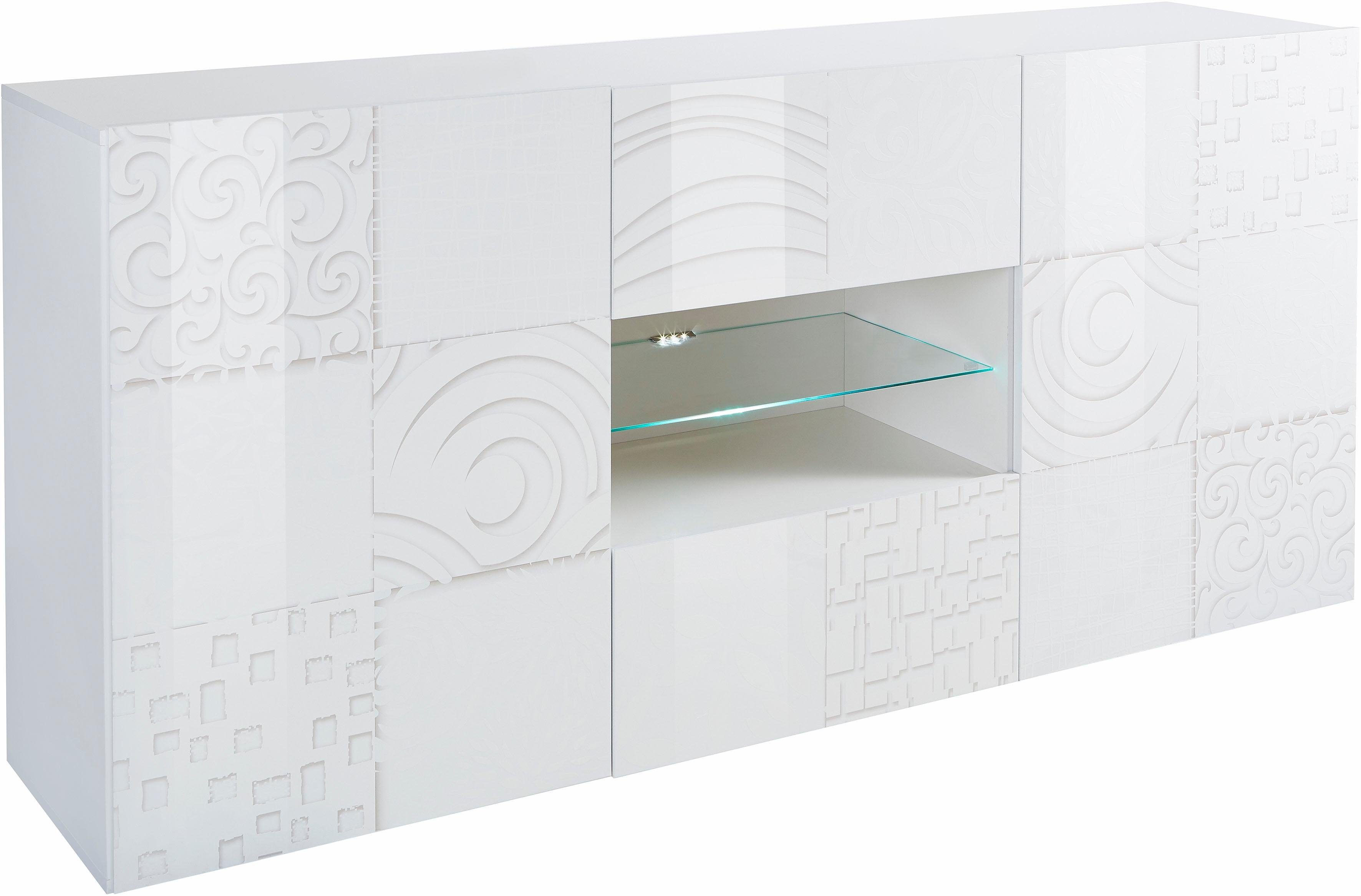INOSIGN Sideboard "Miro", Breite 181 cm mit dekorativem Siebdruck günstig online kaufen