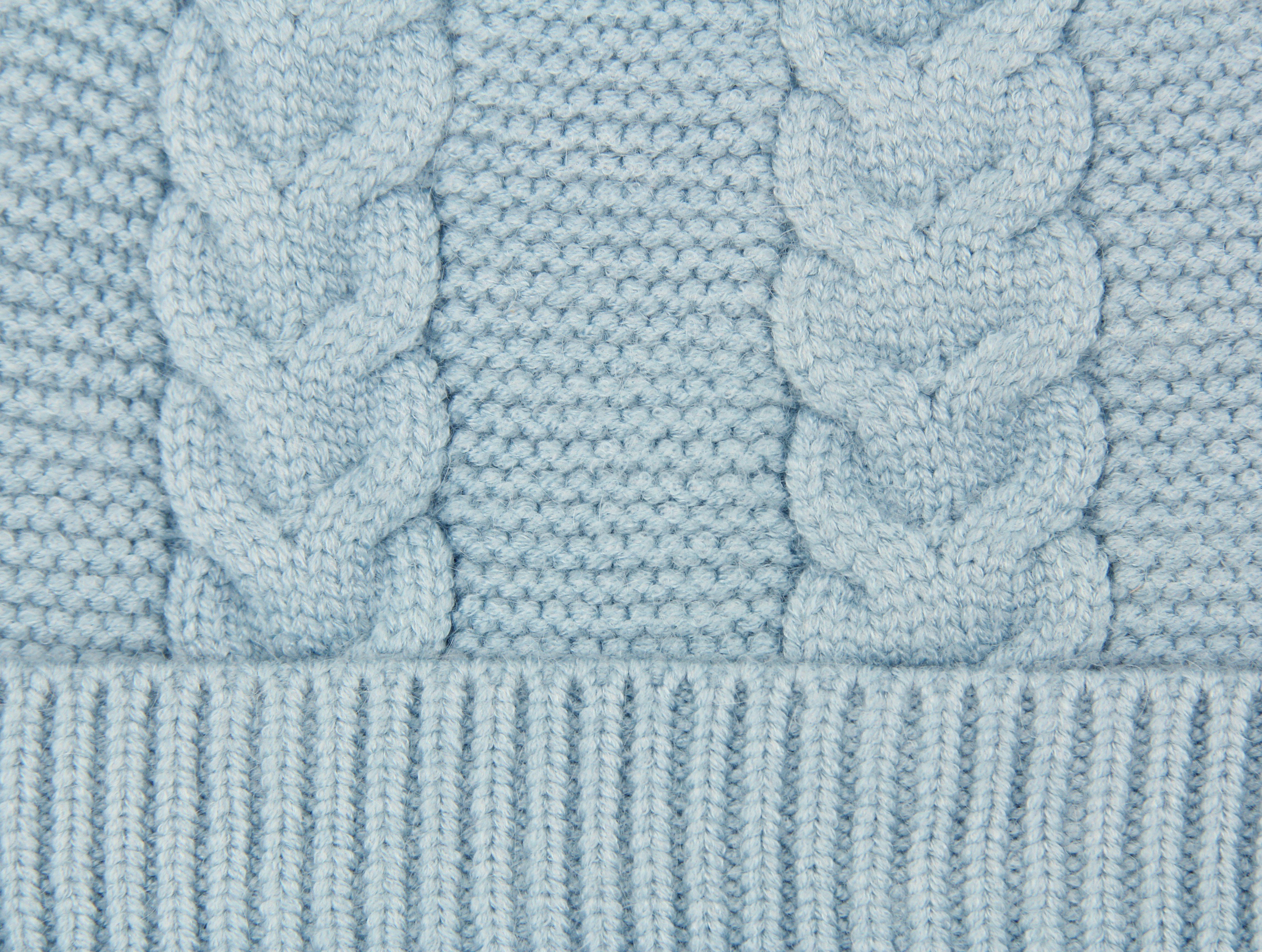 Frentree Strickmütze M2022Zopf Strickmütze, Wintermütze gefüttert mit warmem Innenfutter, One-Size