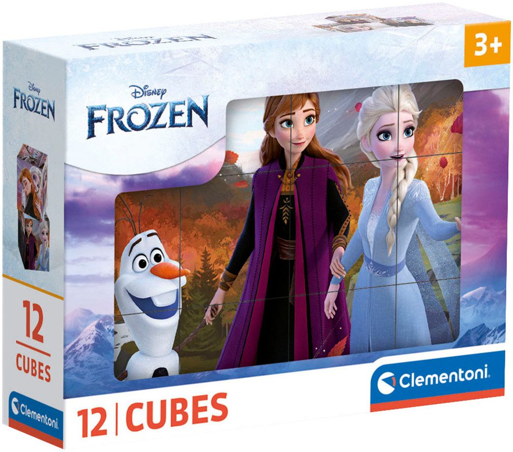 Clementoni® Würfelpuzzle Frozen 2, 12 Puzzleteile, Made in Europe; FSC® - schützt Wald - weltweit