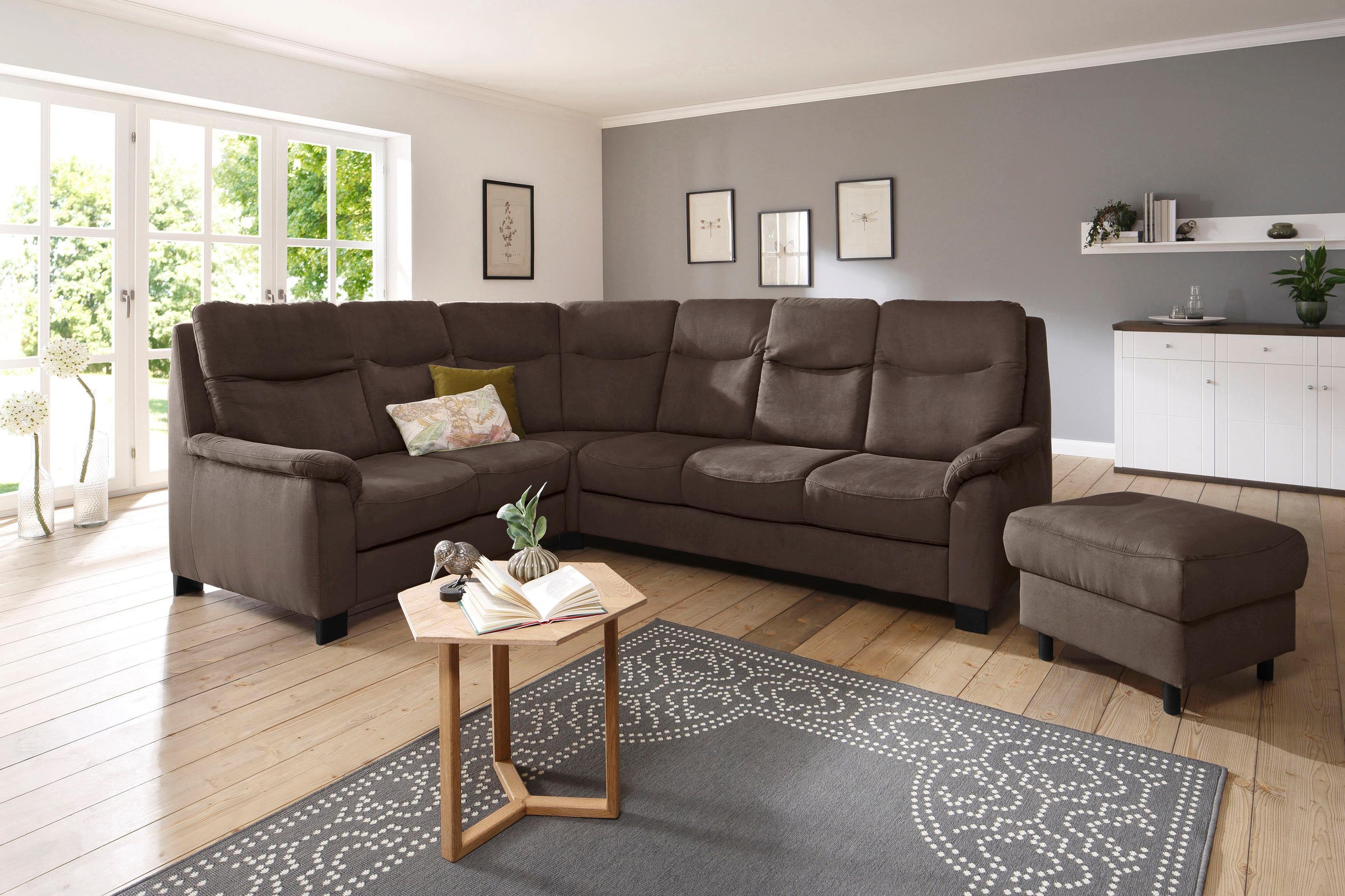 Home affaire Ecksofa Boccaccio L-Form, mit günstig online kaufen