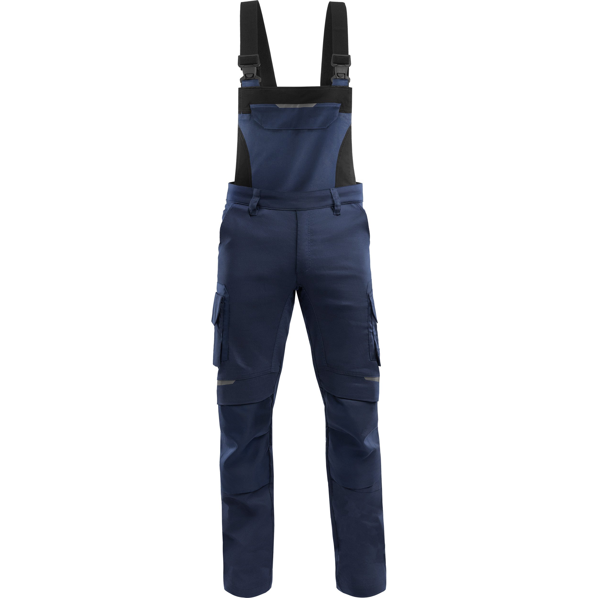 Qualitex Workwear Arbeitslatzhose Herren Stretch-Arbeitslatzhose – Cordura, Handwerker Latzhose (1-tlg) 6 Taschen, ergonomische Schnitt & maximal Bewegungsfreiheit für Profis