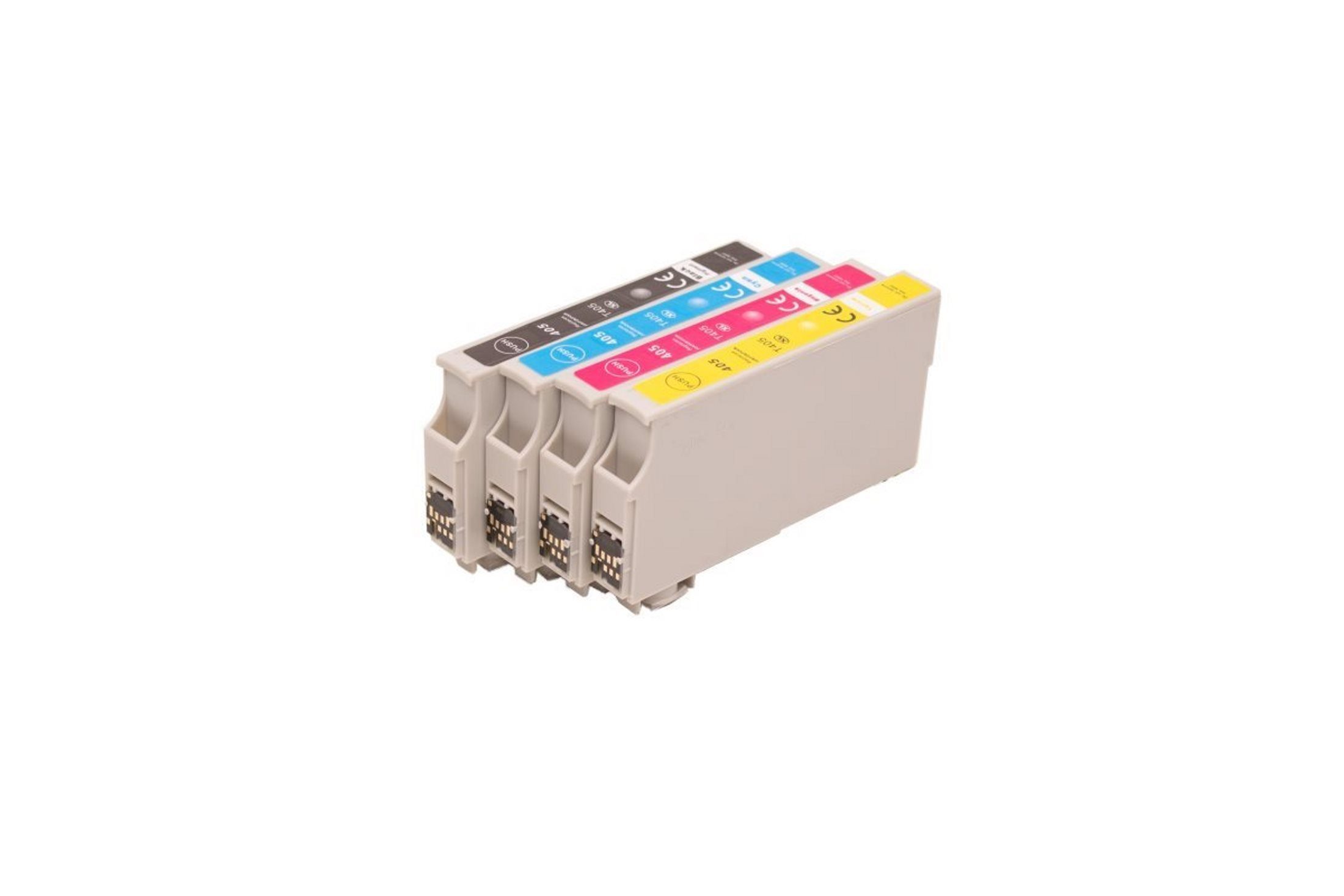 ABC Tintenpatrone (Kompatibles Set 4x Druckerpatrone für Epson 405XL Workforce Pro, WF-4820DWF WF-4825DWF WF-4830DTWF, WF-7830DTWF WF-7835DTWF WF-7840DTWF)