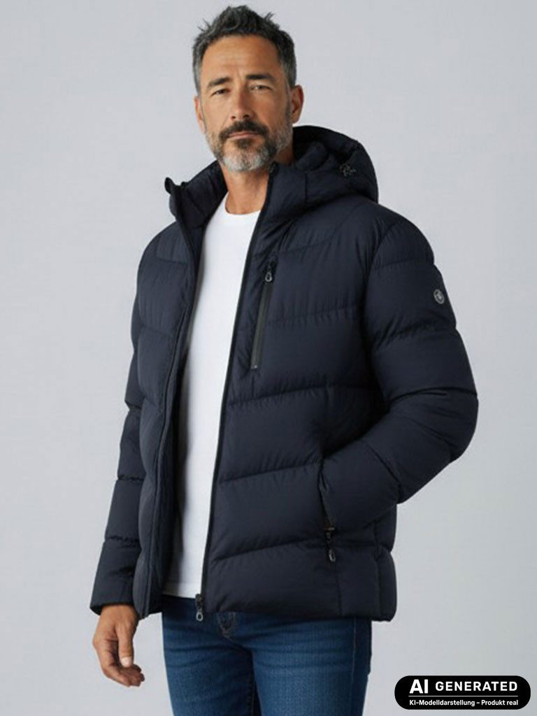 Blue Wave Steppjacke Jesper Herren Jacke Jesper - Outdoorjacke gesteppt mit abhnehmbarer Kapuze