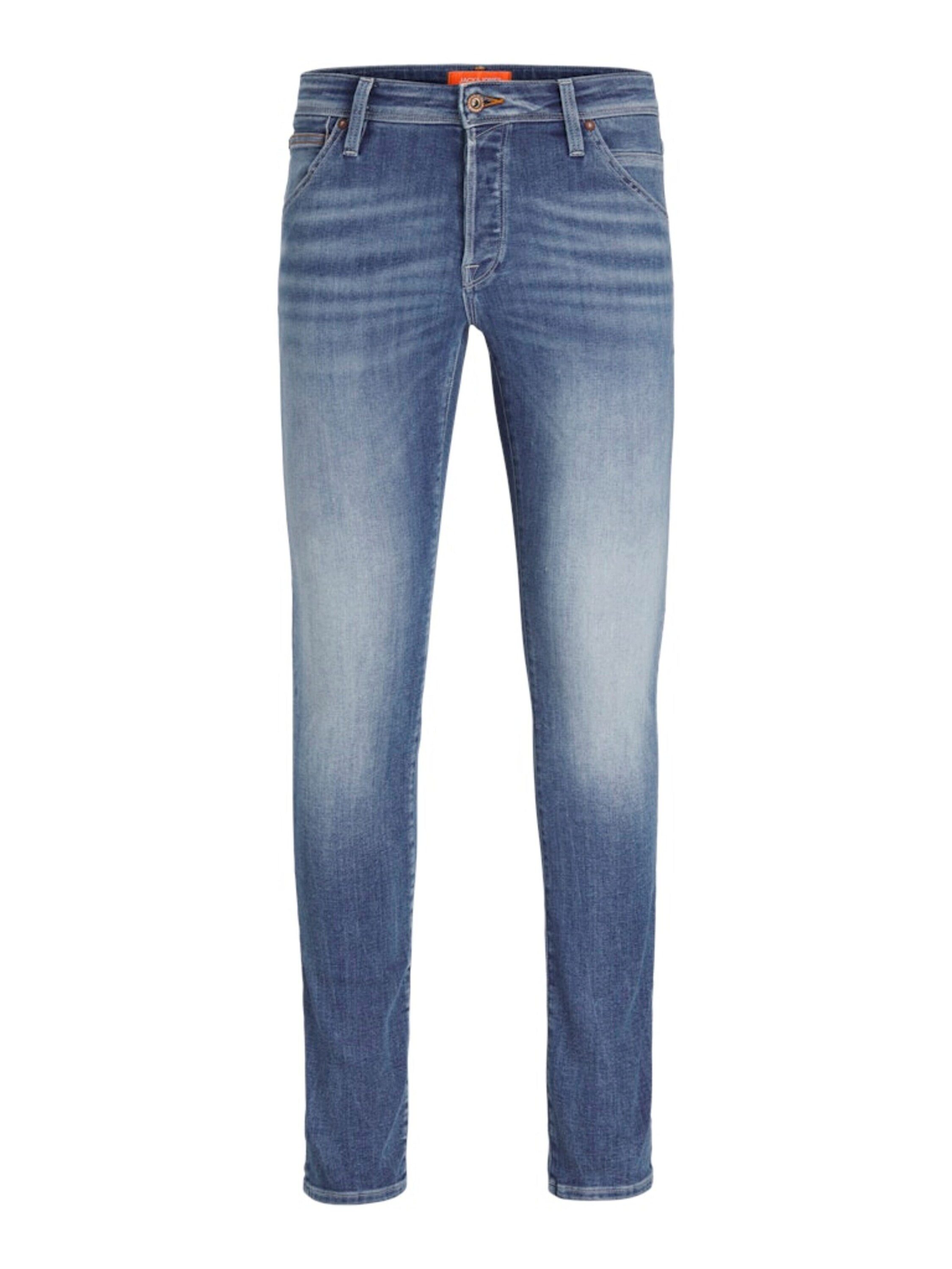 Slim-fit-Jeans JJIGLENN – Jeans mit Stretch, niedriger Leibhöhe und Taschen