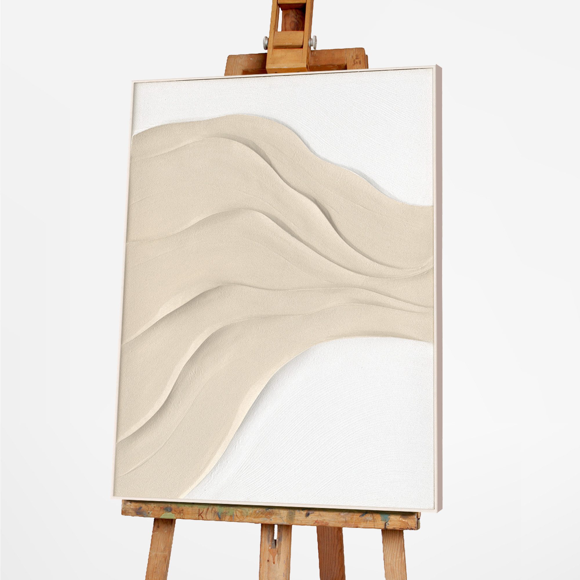 ArtUniverse Gemälde Bright Sandy Waves 80 x 100 cm, Bright Sandy Waves 80x100 cm