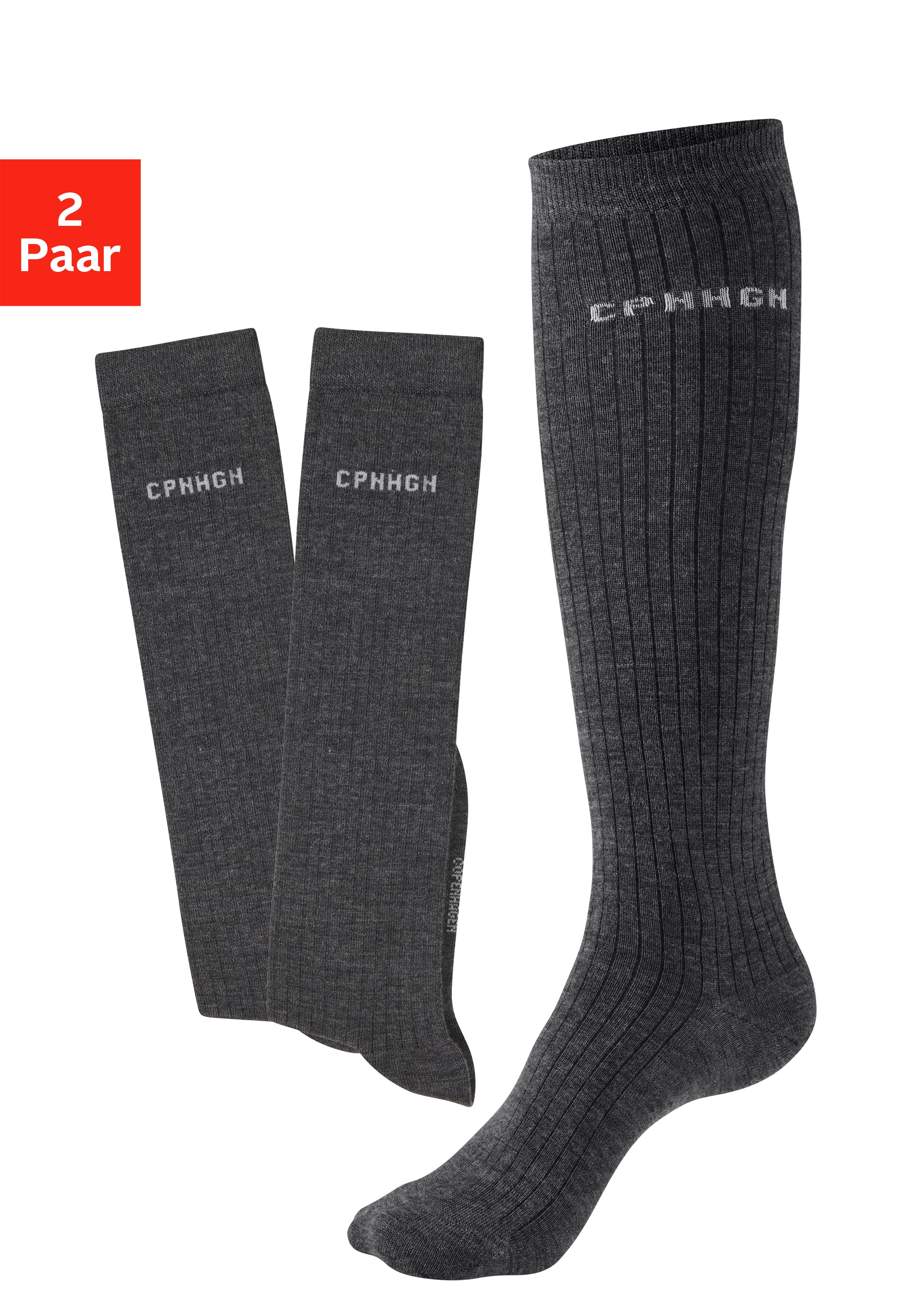 Copenhagen Studios Kniestrümpfe (Packung, 2-Paar) mit weicher wärmender Wol günstig online kaufen