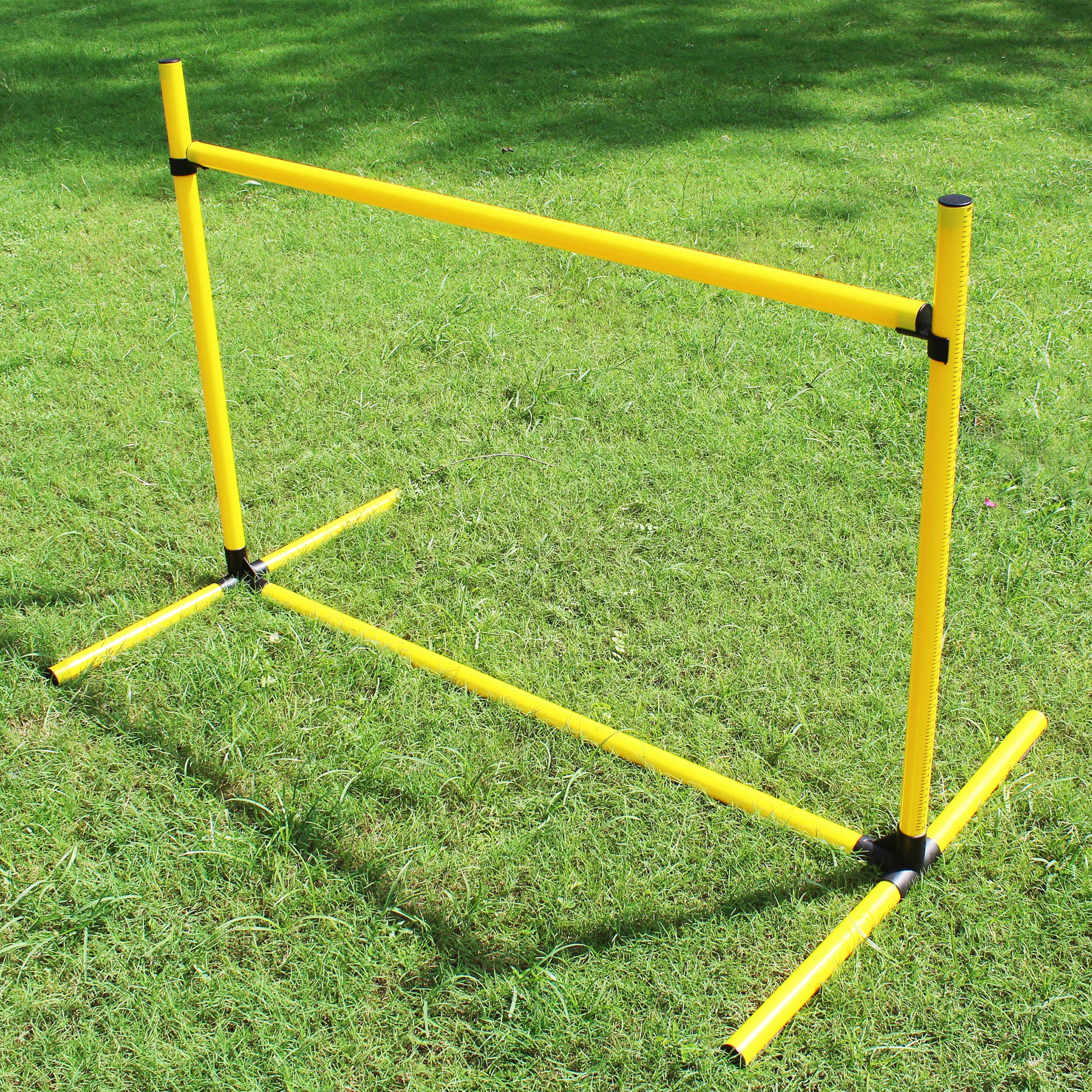 Superhund Agility-Hürde Offene Hürde für Obedience - Verstellbare Sprunghürde mit Höhen-Skala