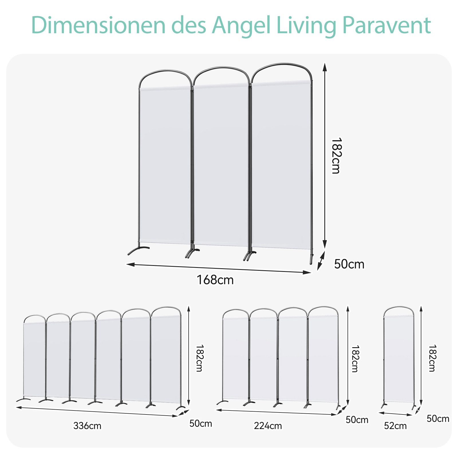 Angel Living Paravent Bogen Klappbar Raumteiler günstig online kaufen