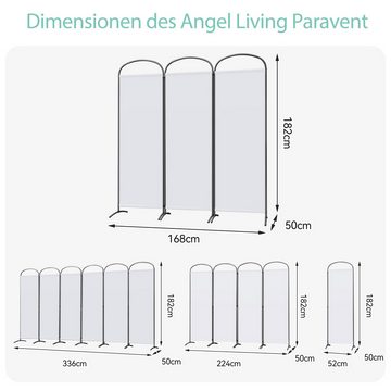 Angel Living Paravent Bogen Klappbar Raumteiler Freistehend Sichtschutzwand (3 St), Paravent 3 Teilig, 168 (B)x 50(T)x182(H)cm