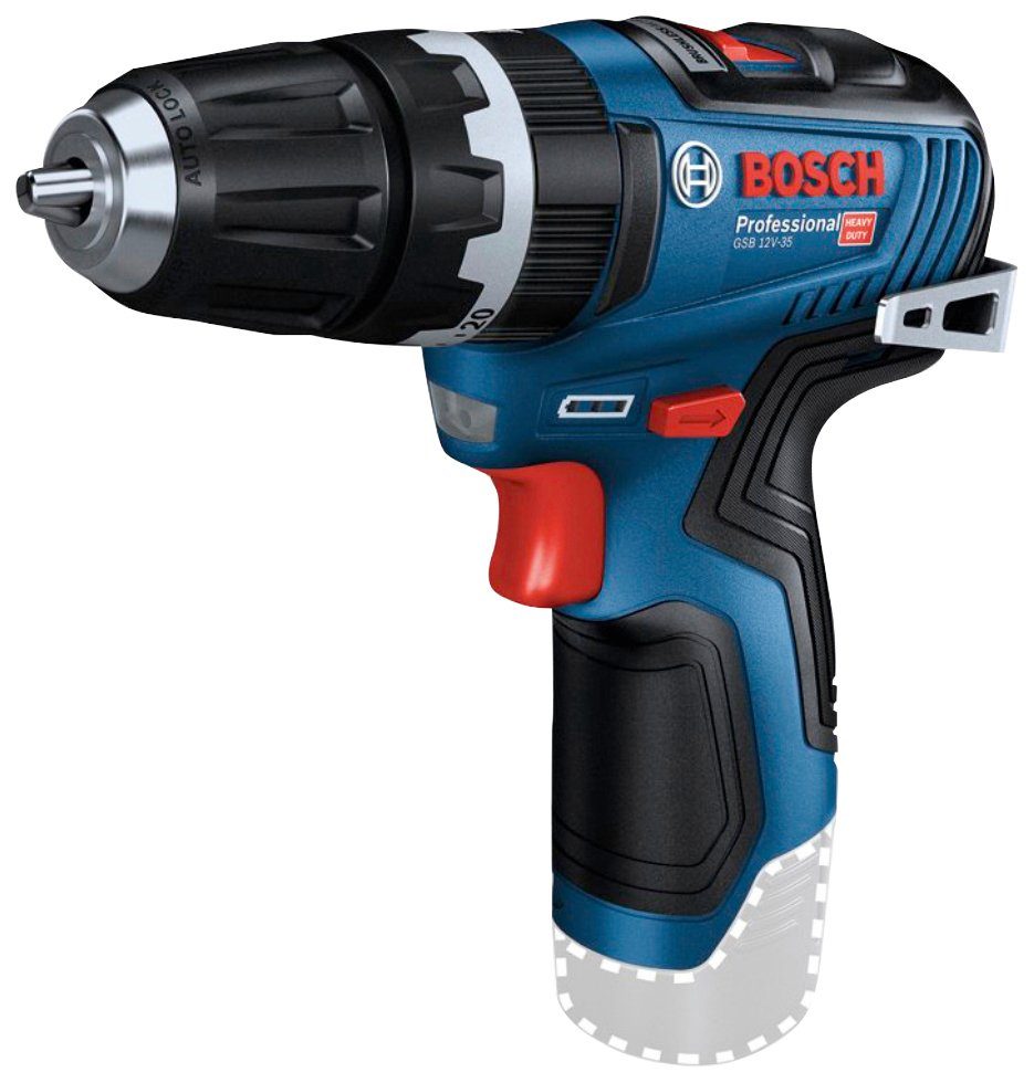 Bosch Professional Akku-Schlagschrauber GSB Professional, Ladegerät und 12V-35 ohne Akku kompakt und leistungsstark