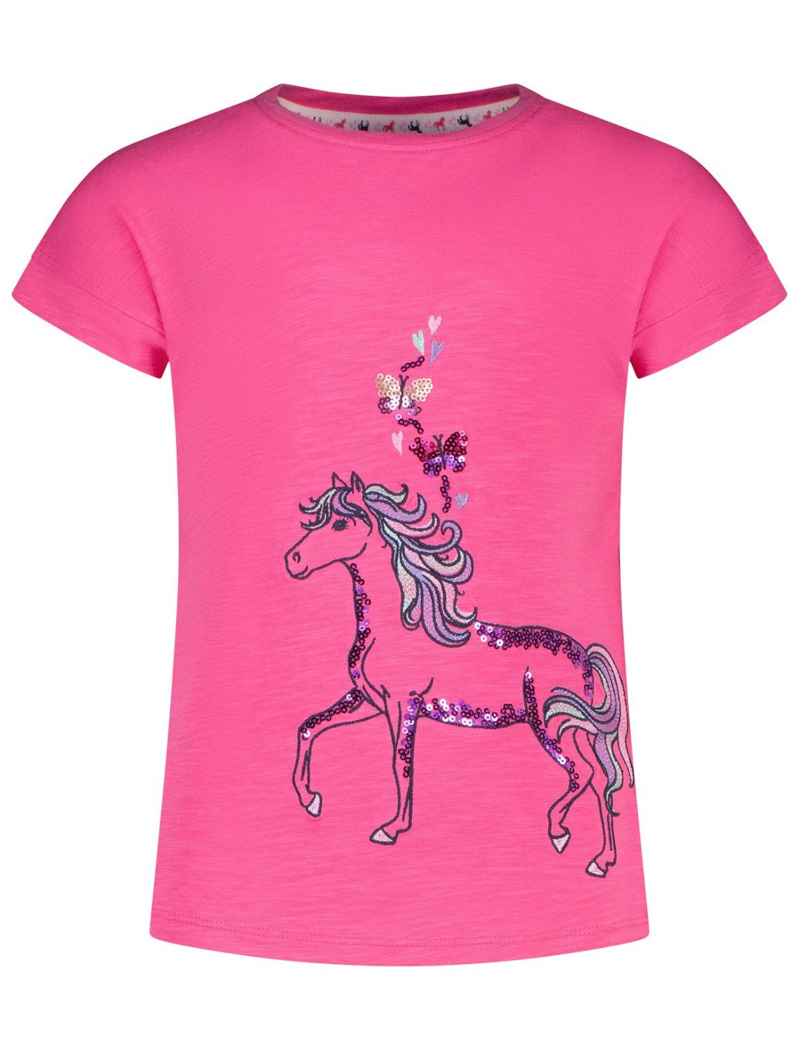 SALT AND PEPPER T-Shirt Mädchen T-Shirt mit Pferdemotiv und Paillettenbesatz