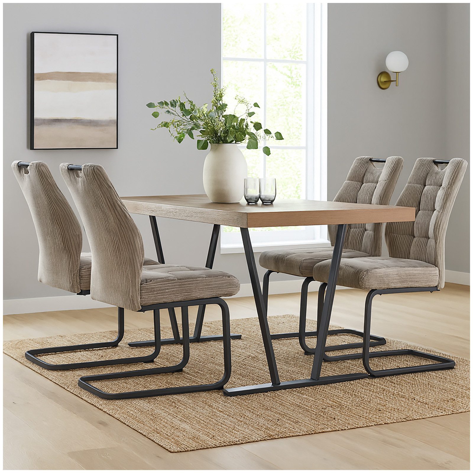 HTI-Living Esszimmerstuhl Modernes 4er Set Schwingstühle günstig online kaufen