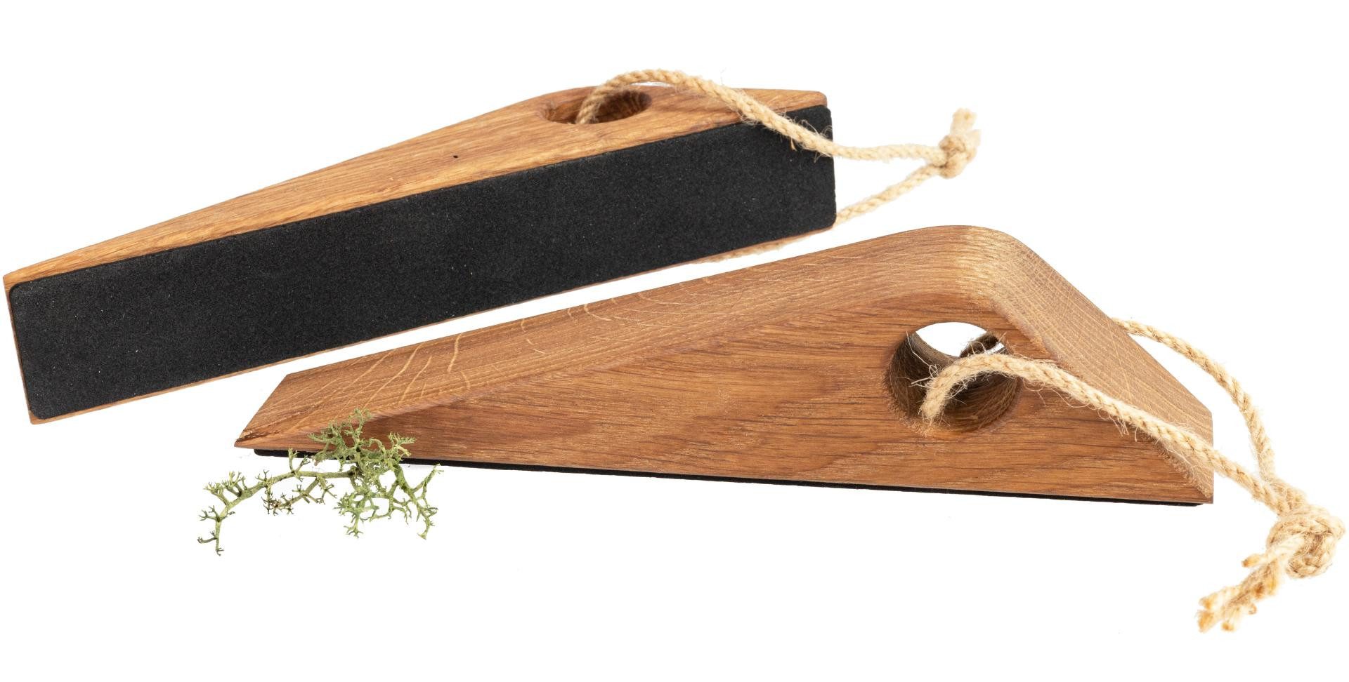 Holz Frank Пол дверной упор Дверная пружина aus geölter Eiche mit Hanfkordel – rutschfest & modern