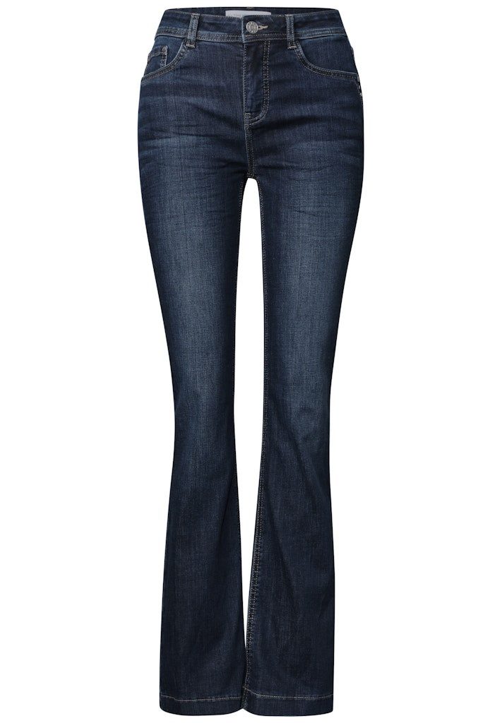 STREET ONE Slim-fit-Jeans QR Style Blaire Bootcut.hw.dar