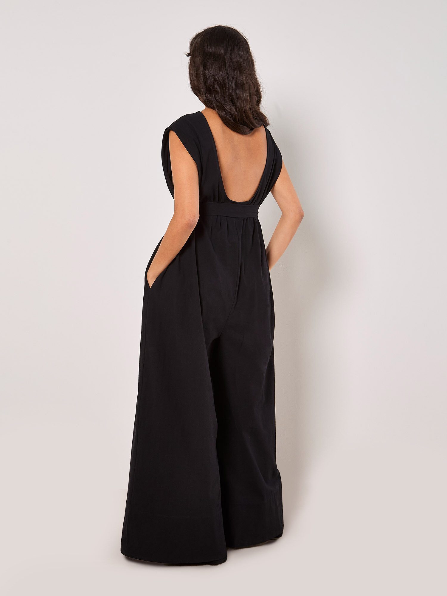 Apricot Jumpsuit Wide Leg Jumpsuit, (Stoffgürtel) günstig online kaufen