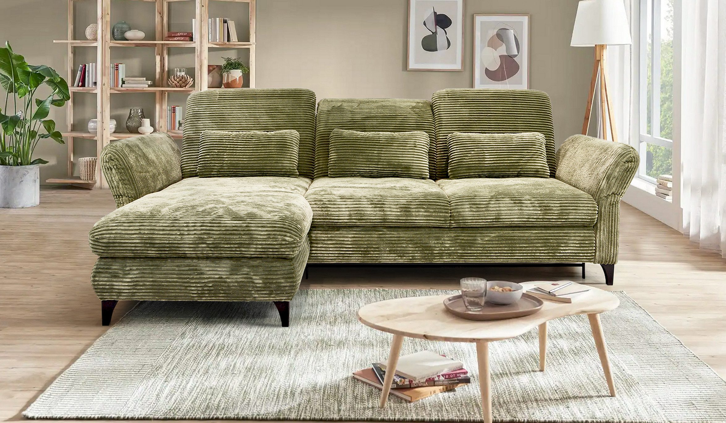 Hygger Möbelhaus Ecksofa Eva L-Form, B/T/H: günstig online kaufen