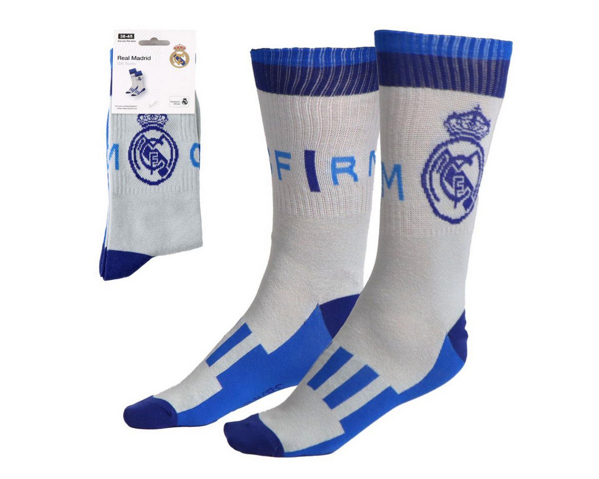 Cerda Socken Real Madrid Strümpfe Erwachsene Baumwollsocken Größe 38-45