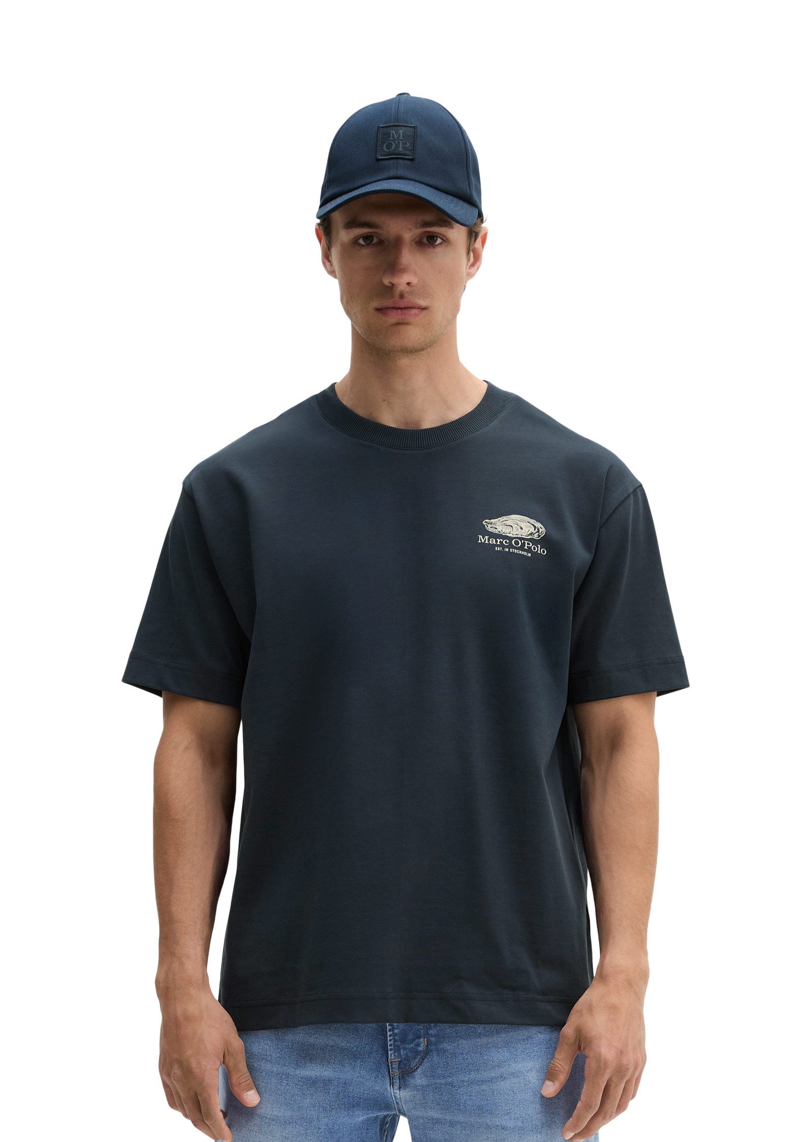 Marc O'Polo T-Shirt mit maritinem Rückenprint