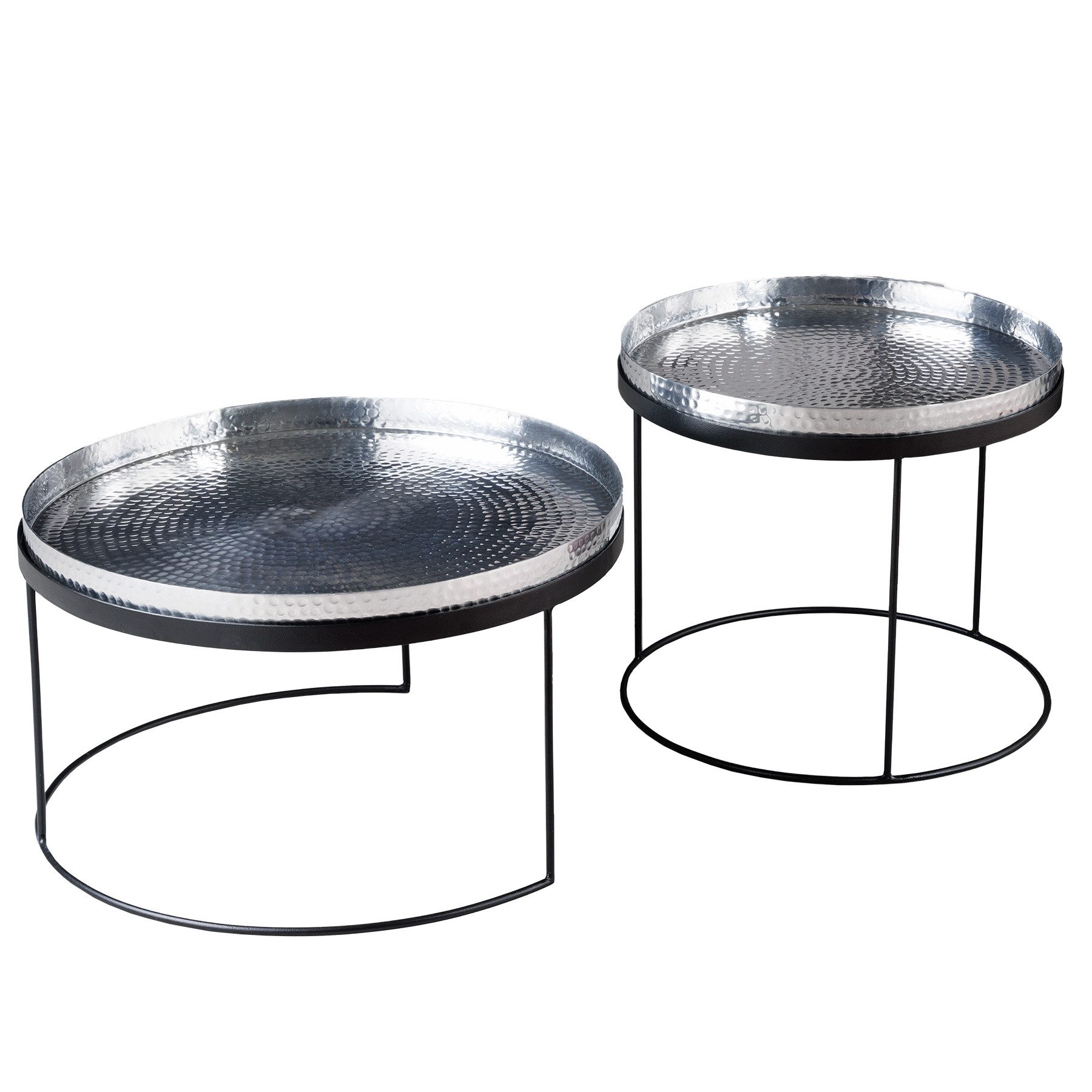 riess-ambiente Couchtisch ELEMENTS Ø60cm silber / günstig online kaufen