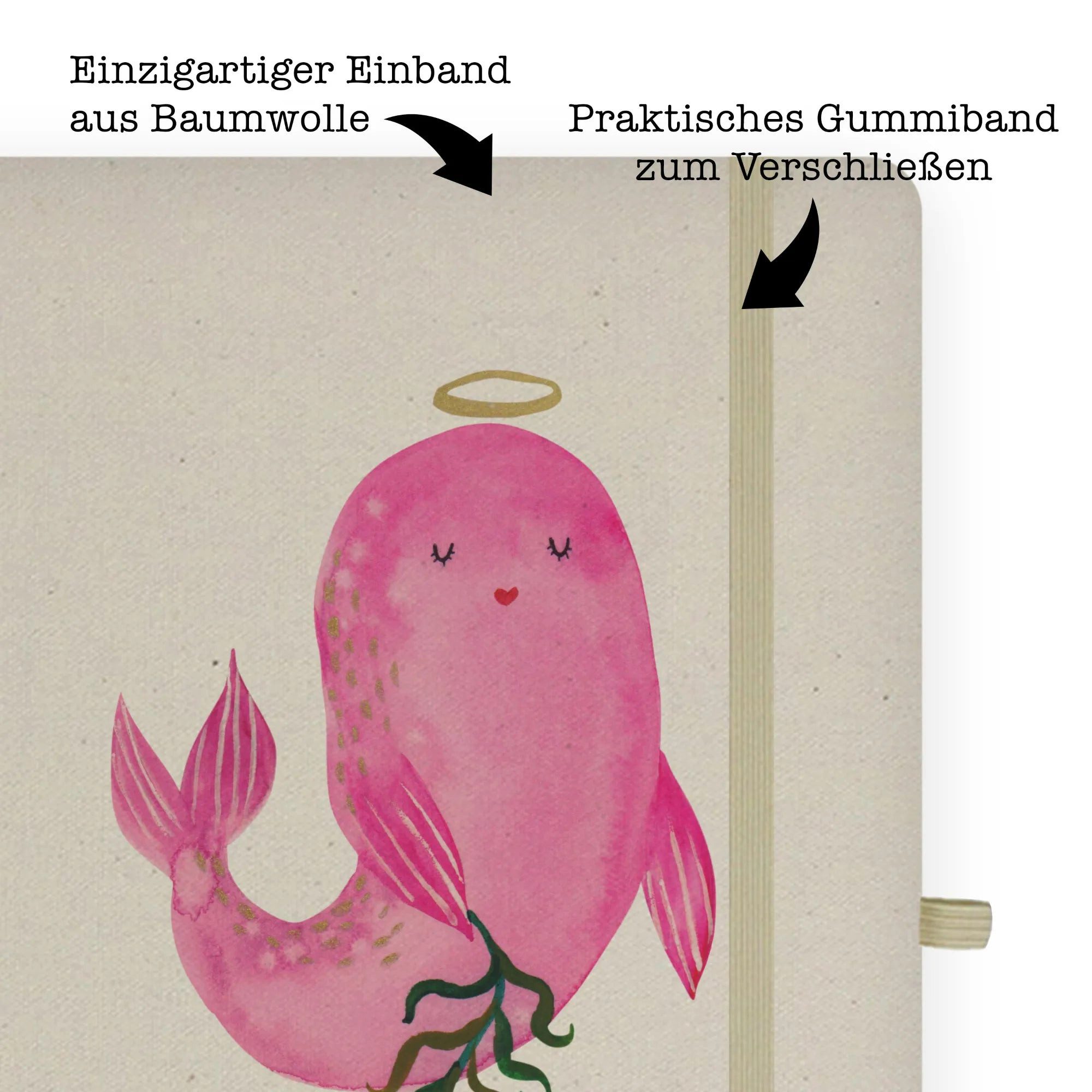 Thumbnail - Mr. & Mrs. Panda Notizbuch Sternzeichen Jungfrau - Transparent - Geschenk, Jungfer, Tierkreiszei Mr. & Mrs. Panda, Premi...