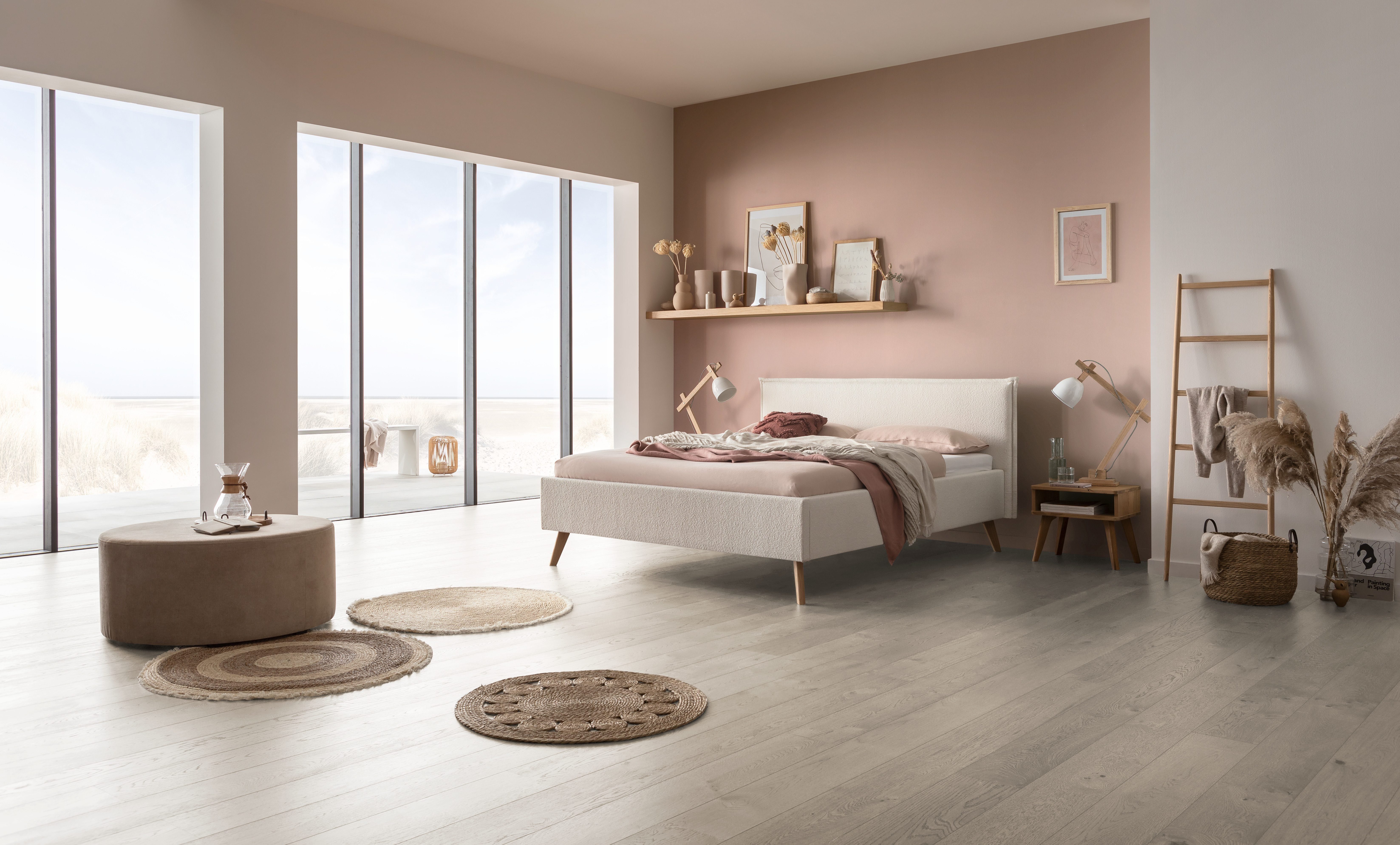 HASENA Polsterbett Selena, mit trendigem Bouclestoff, günstig online kaufen