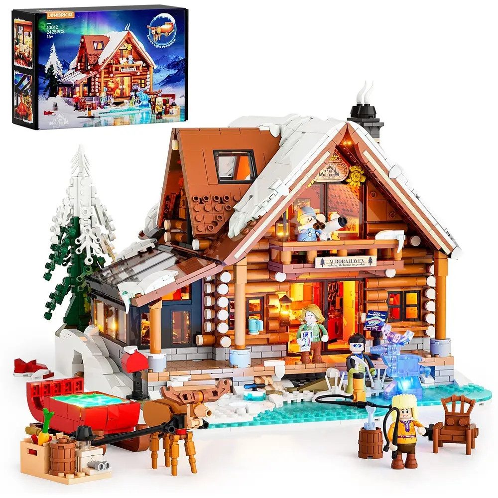 Vedes Lumibricks Aurora-Hütte Konstruktions-Spielset