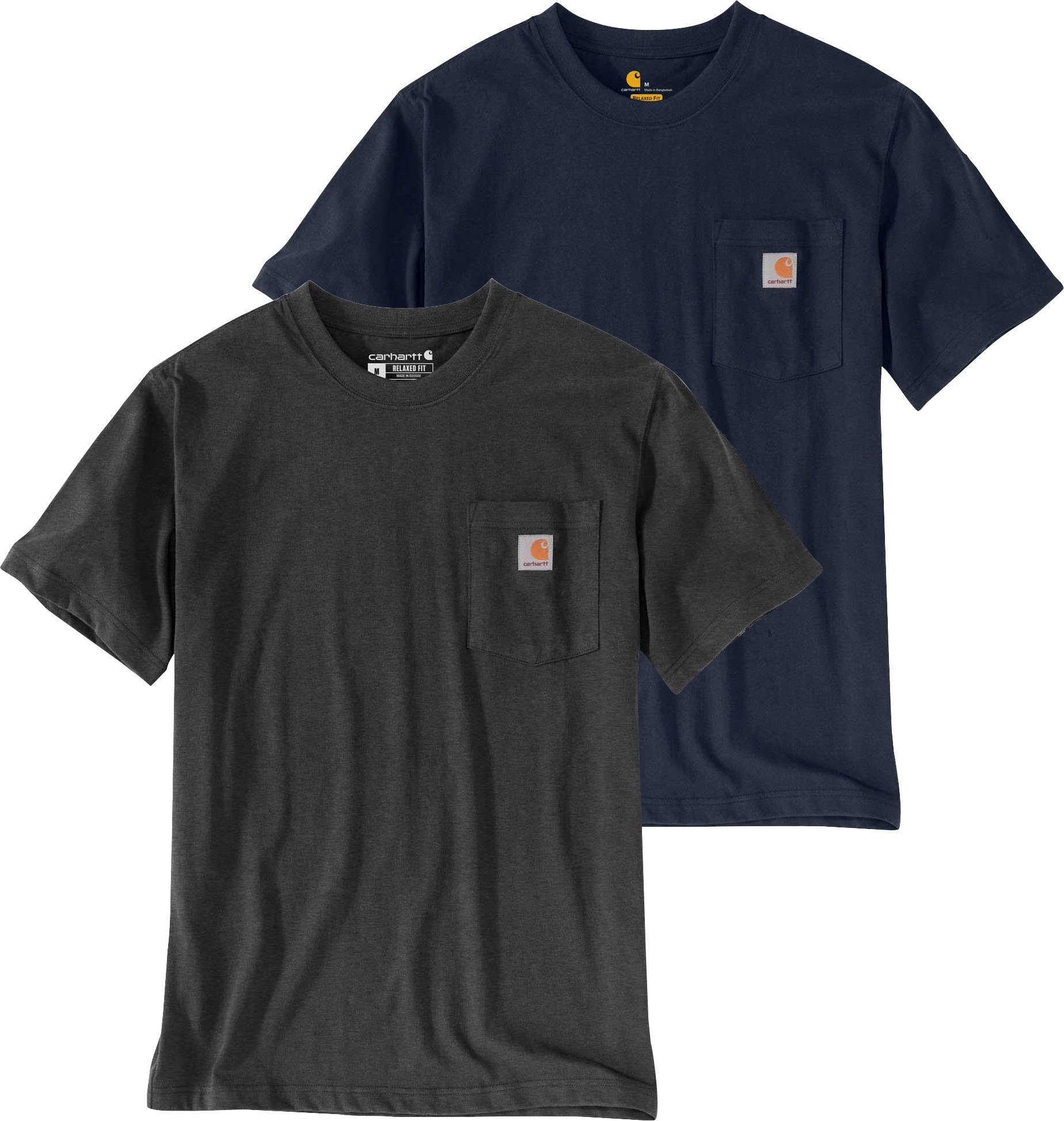 Carhartt T-Shirt (2-tlg., 2er Set) navy und dunkelgrau