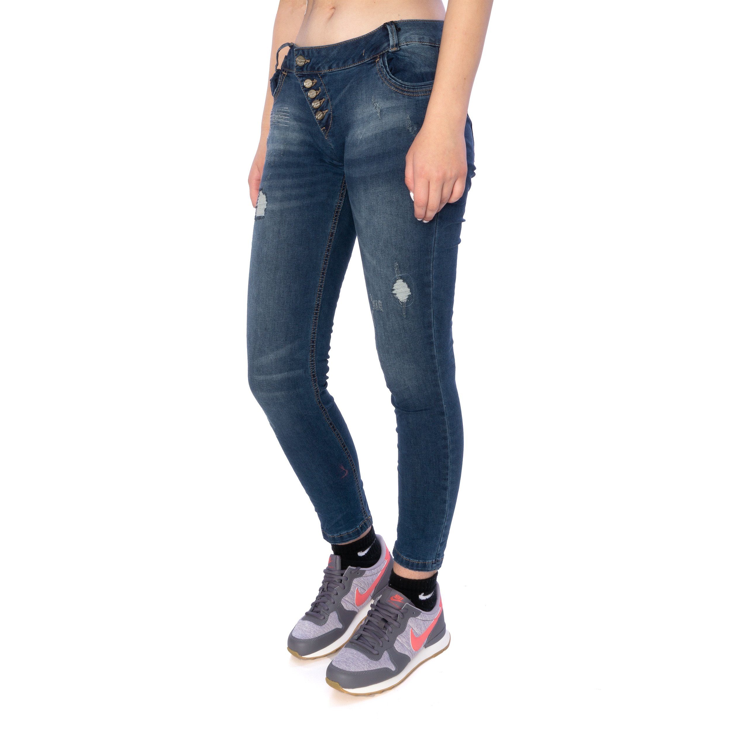 Buena Vista Slim-fit-Jeans Buena Vista Kim 7/8 stretch denim Jeans Mid  Destro