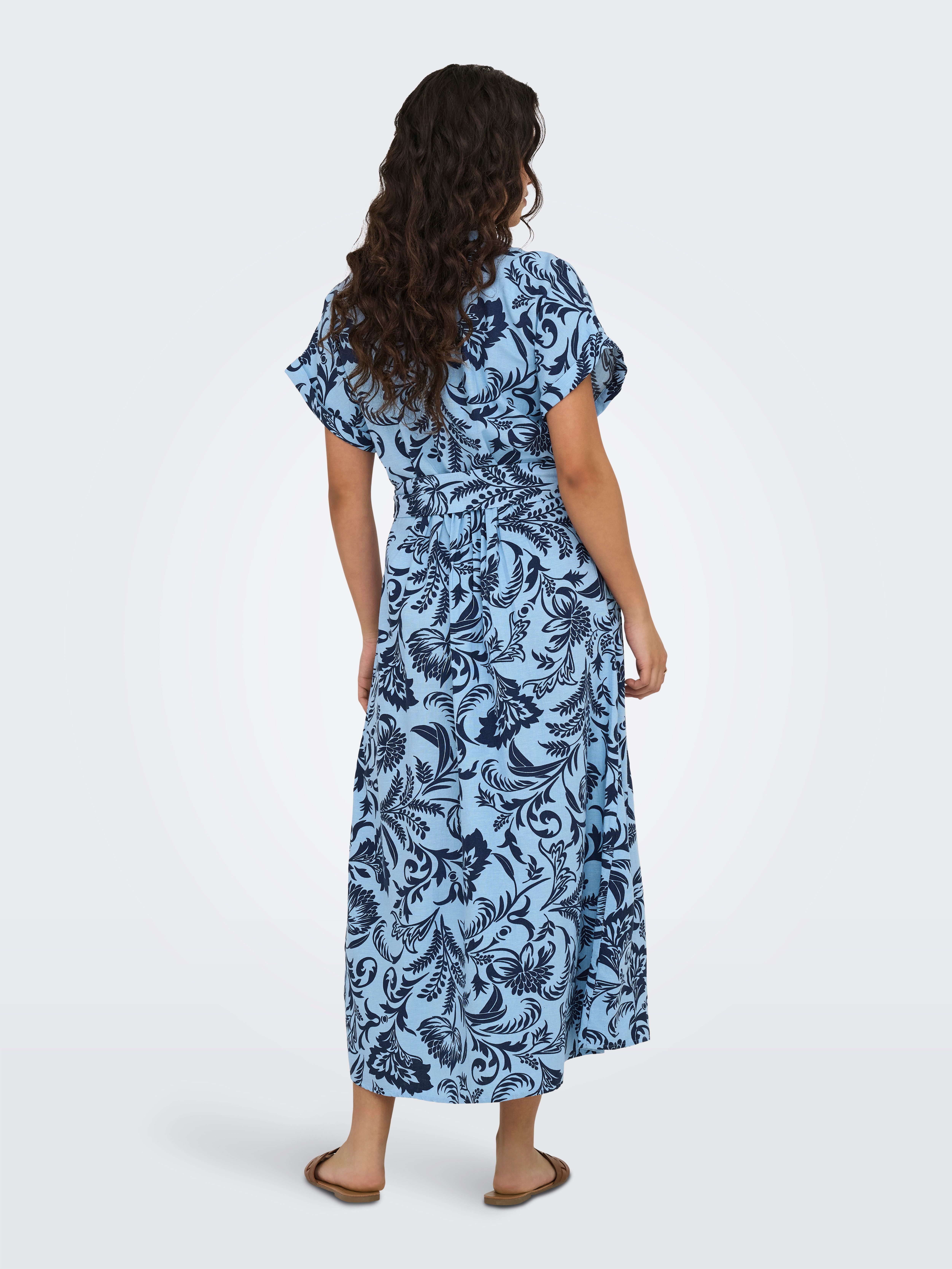 ONLY Hemdblusenkleid ONLJAKIRI LINEN SS MIDI günstig online kaufen