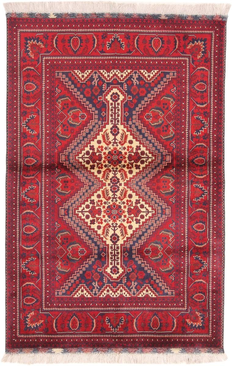 Orientteppich Khal Mohammadi 102x155 Handgeknüpfter Orientteppich, Nain Trading, rechteckig, Höhe: 6 mm