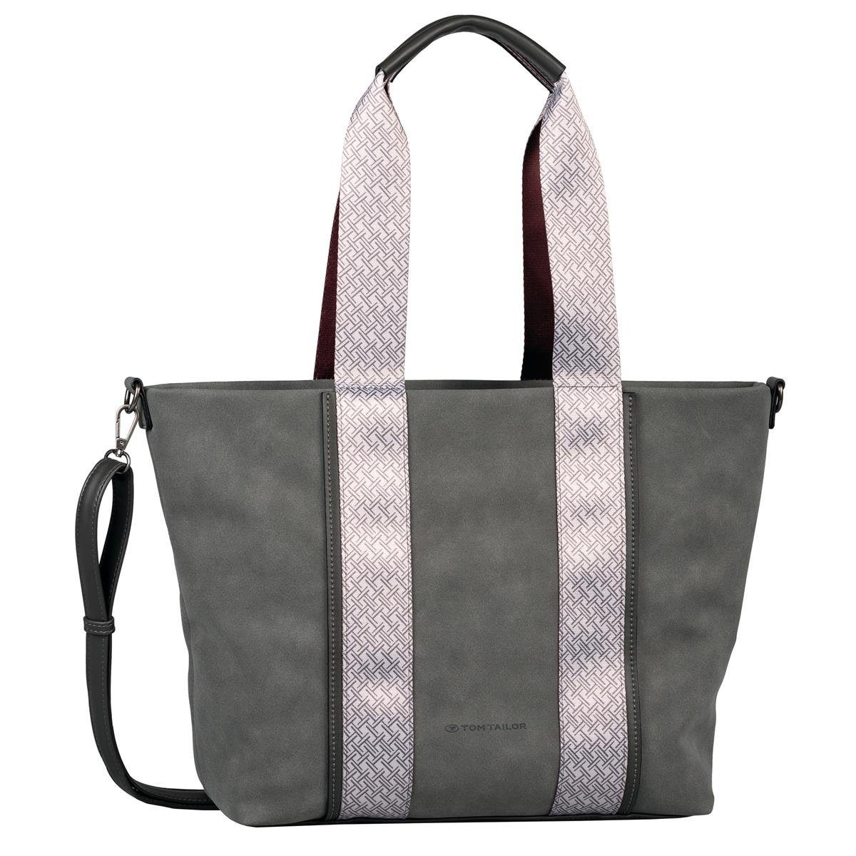 TOM TAILOR Schultertasche TOM TAILOR Shopper CARA Henkeltasche 45x13x30 71 dark grey