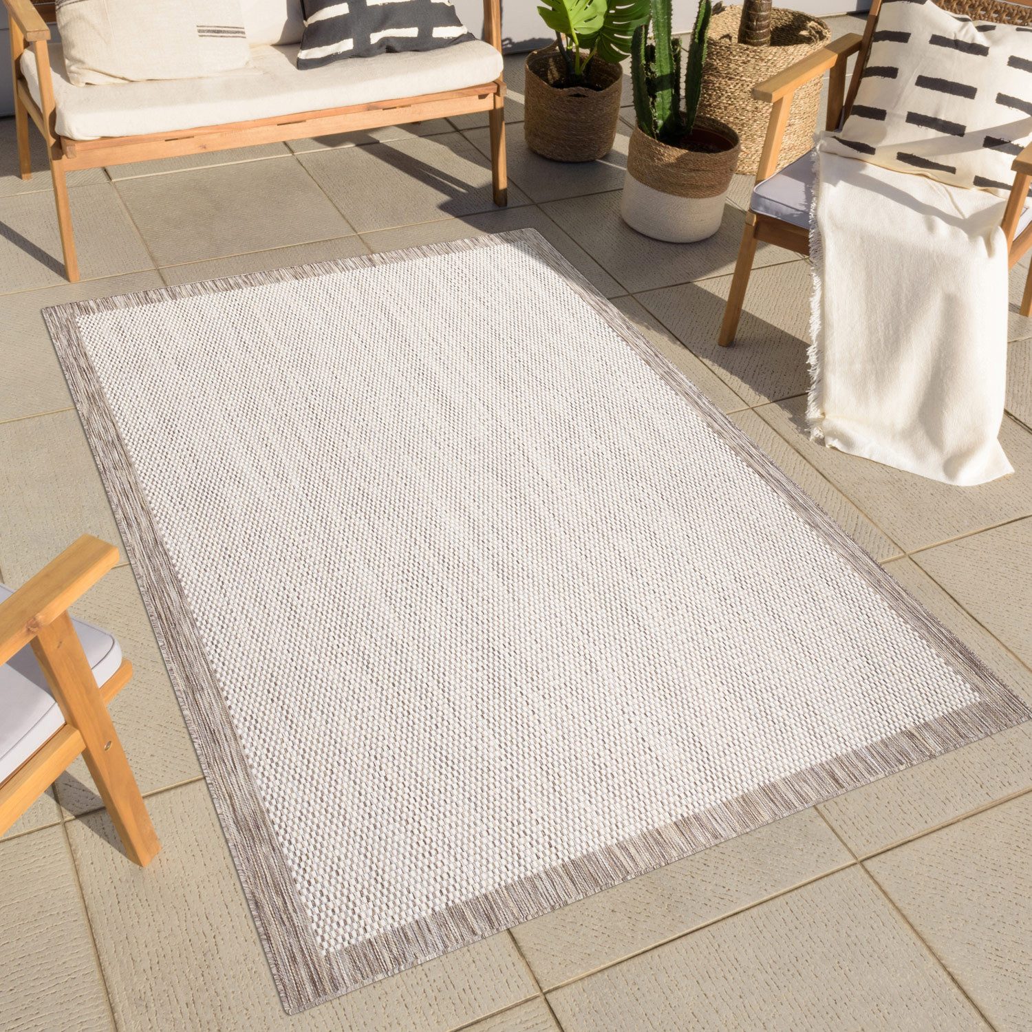 Carpet City Outdoorteppich Outdoor 470, rechteckig, Höhe: 5 mm, Läufer, UV- günstig online kaufen