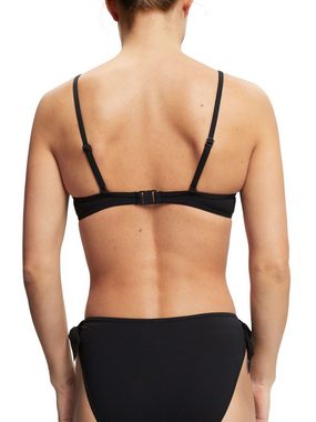 Esprit Bügel-Bikini-Top Strukturiertes Bikinioberteil mit Knotendetail