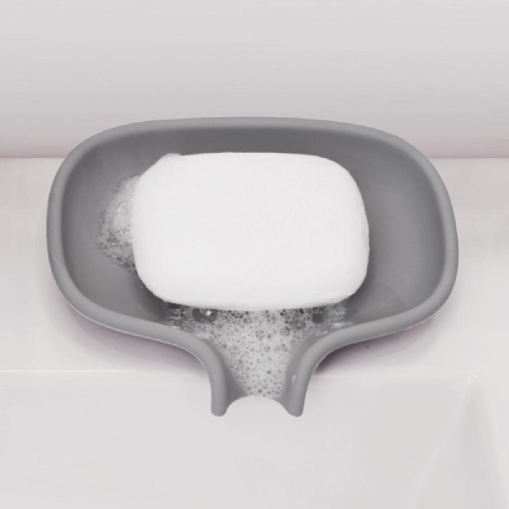 Bosign Reinigungsbürste Seifenablage mit Gray Saver Soap Ablauf Stone