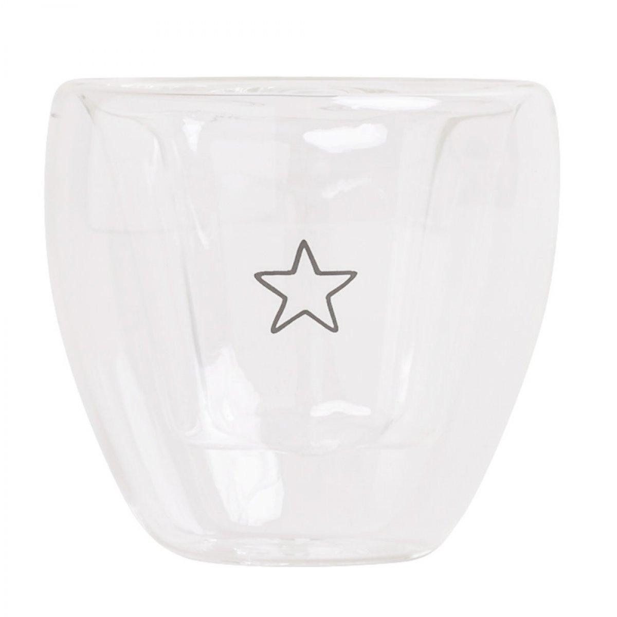 Eulenschnitt Tasse Doppelwandiges Sternglas Stern (100ml)