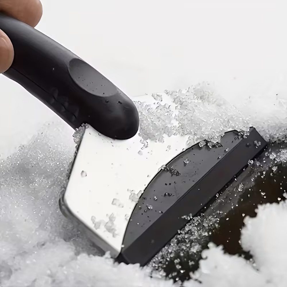 LIVINO Eiskratzer Eiskratzer 2er-Set für Auto – Frost & Schnee Entferner, Schaufel Kratzerfreie Kante, robuster Aufbau, kompakt & leicht