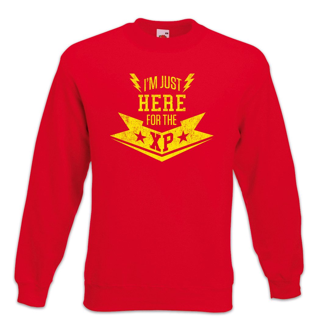 Urban Backwoods Sweatshirt I'm Just Here For The Xp Sweatshirt Exp. Exp Experience Points Gamer (1-tlg) Games RPG Roleplay MMORPG