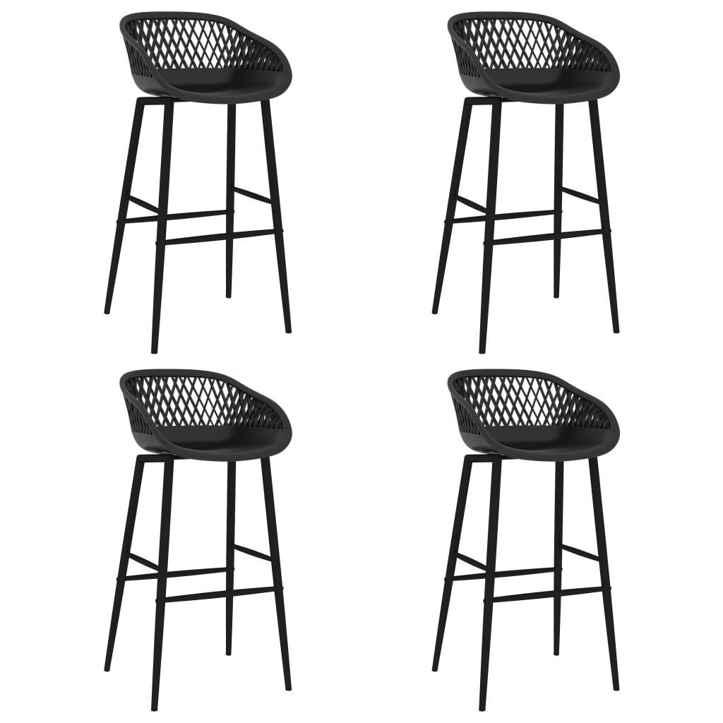 Barhocker Barhocker 4 Stk. Schwarz