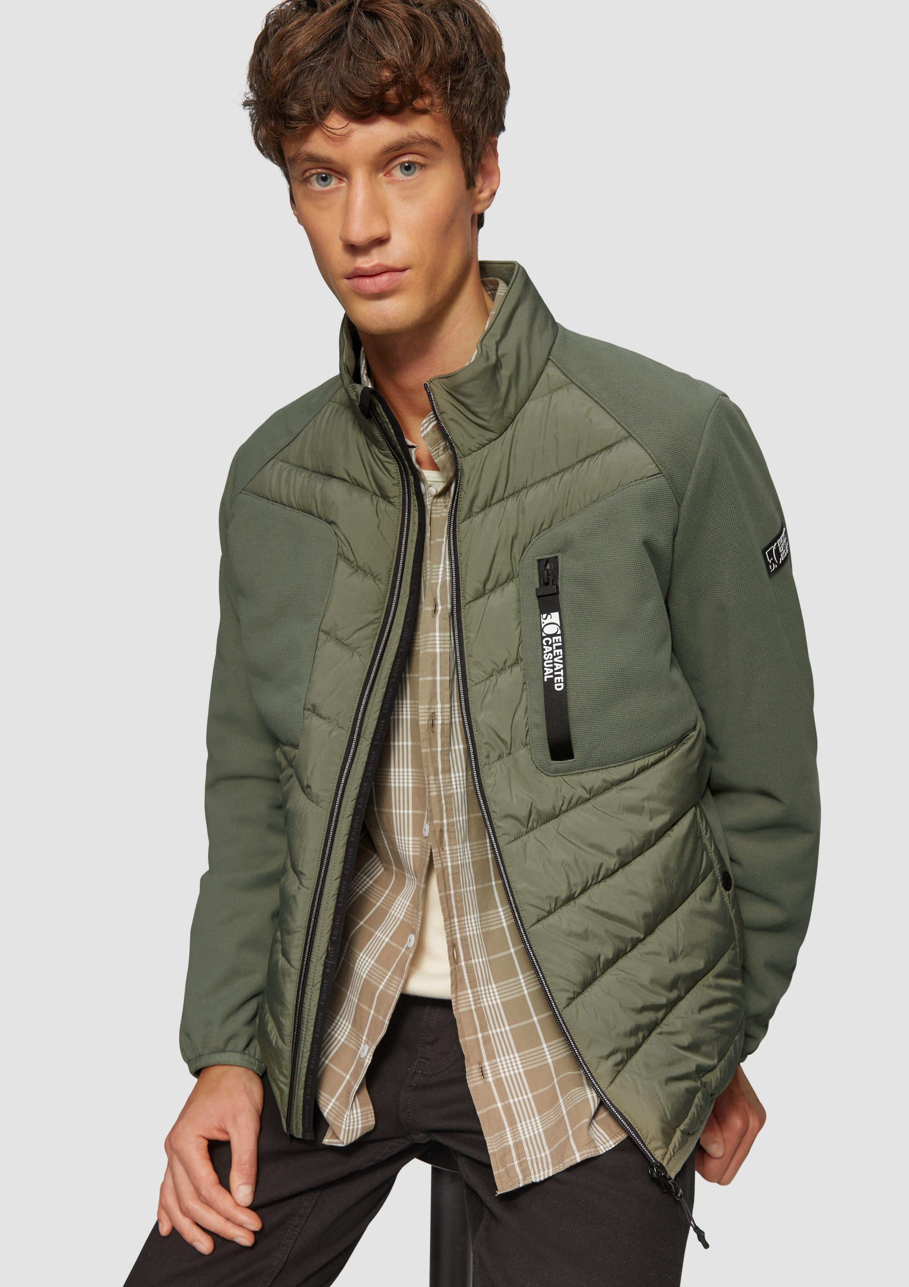 s.Oliver Allwetterjacke Materialmix-Jacke mit sportiven Kontrastdetails günstig online kaufen