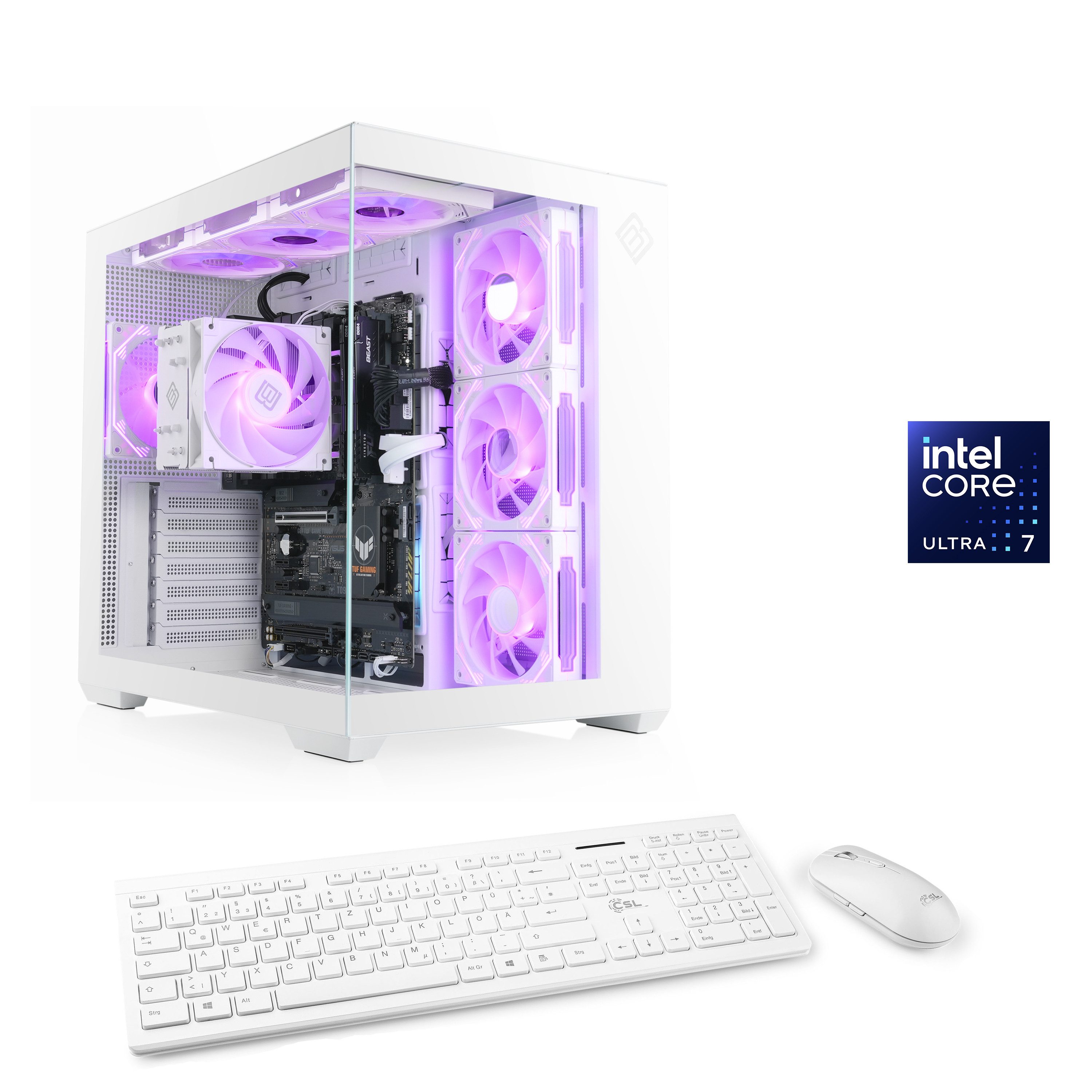 CSL Vitrum Advanced V24547 PC (Intel® Core Ultra 7 265, 16 GB RAM, 500 GB SSD, Luftkühlung)