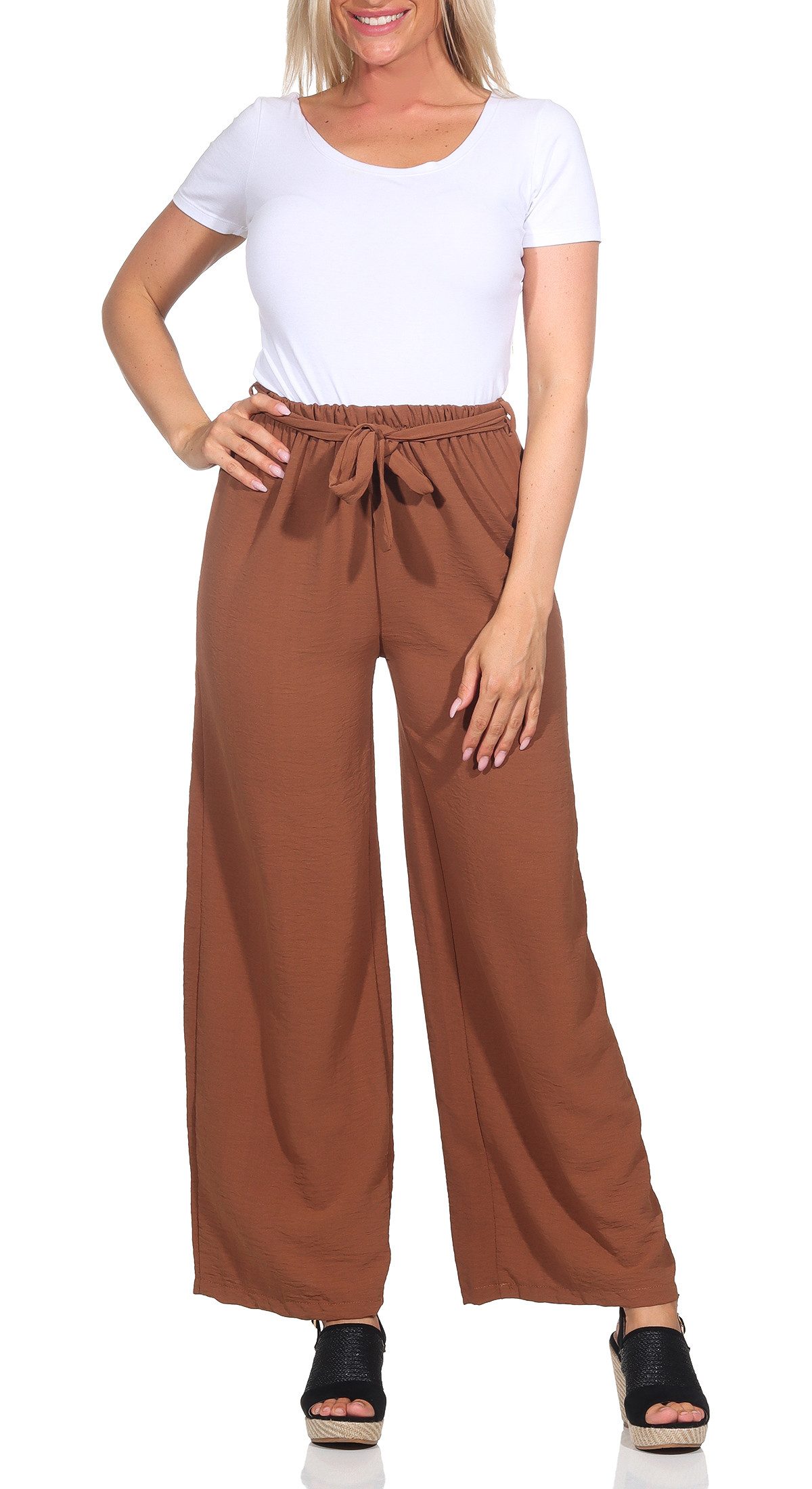 simaranda Palazzohose Damen Hose 182 Braun günstig online kaufen