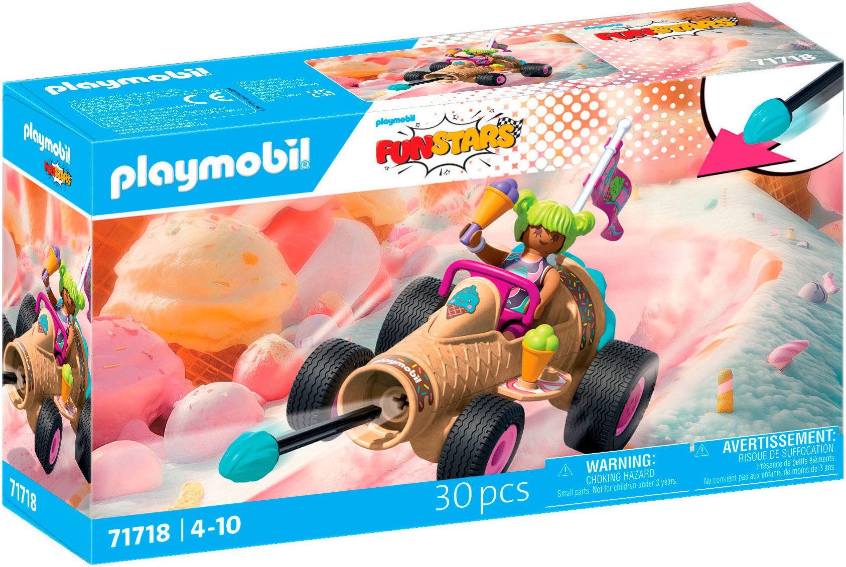 Playmobil® Rasende Eistüte (71718), Funstars Konstruktions-Spielset, (30 St günstig online kaufen