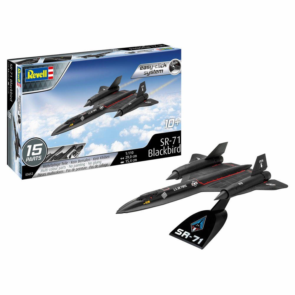 Revell® Modellbausatz Lockheed SR-71 Blackbird, Maßstab 1:110