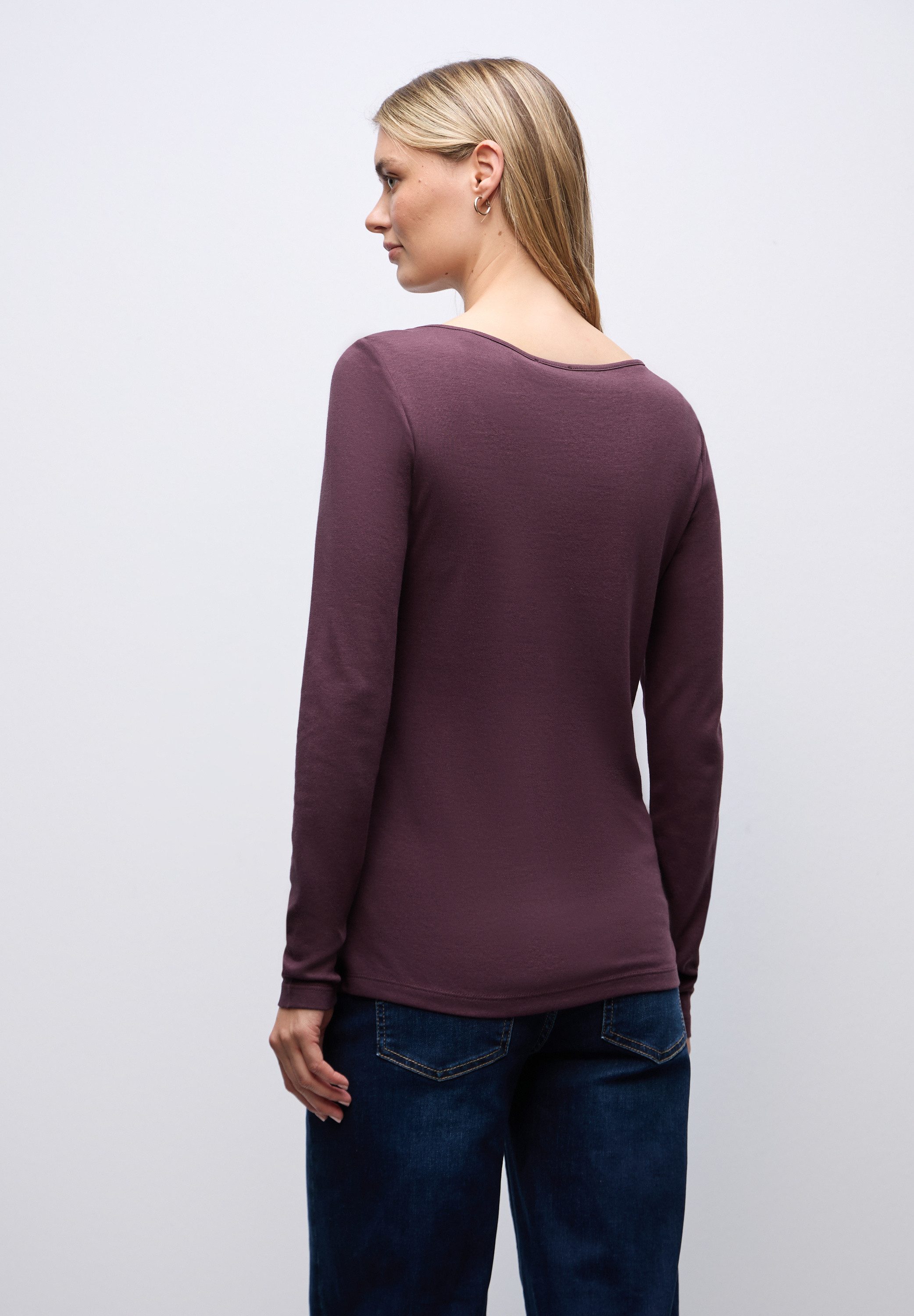 STREET ONE Langarmshirt Style Lanea mit U-Boot Ausschnitt günstig online kaufen